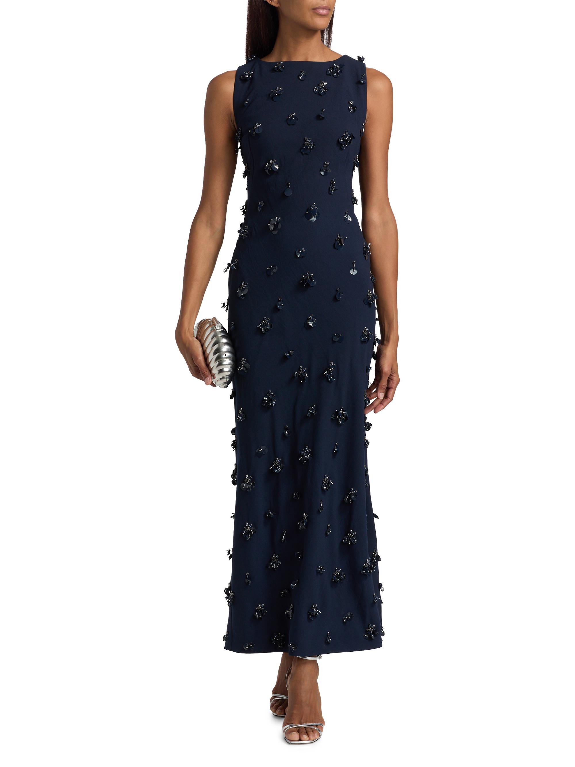 SIMKHAI Women's Claudia Embellished Cocktail Dress - Midnight | Thumbnail 2