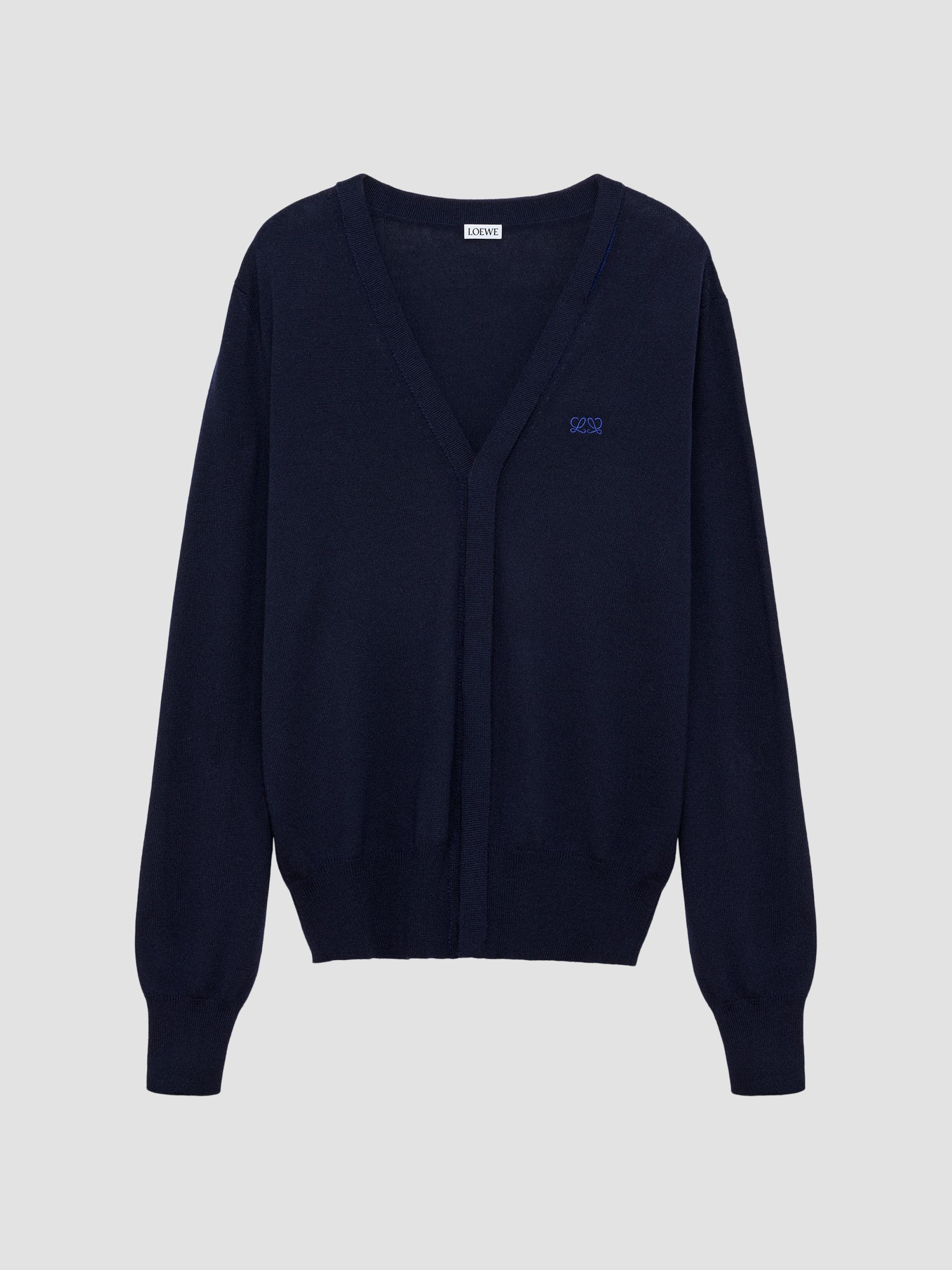LOEWE Logo Wool-Blend Cardigan | Saks Fifth Avenue