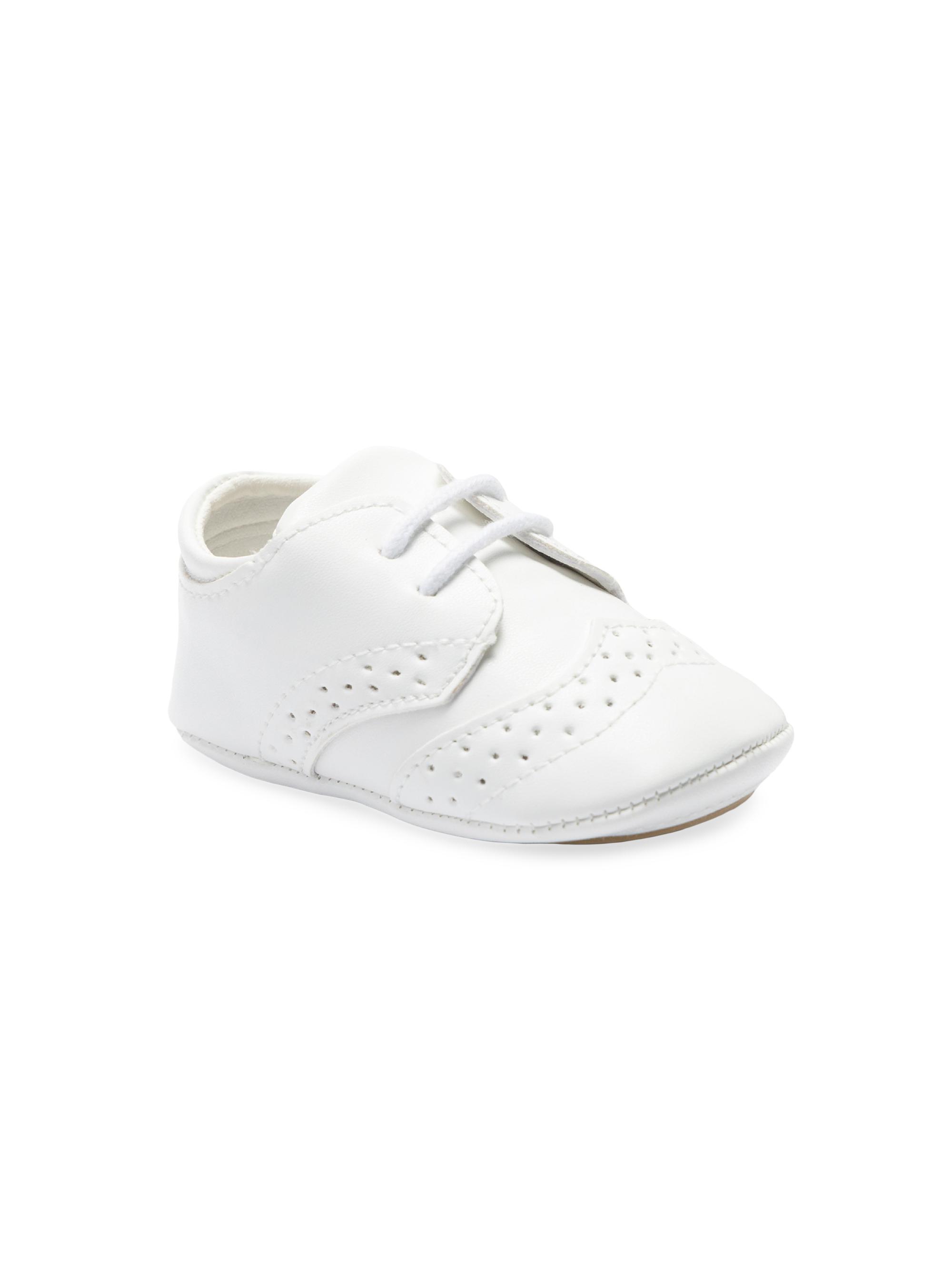 Moustache Baby Boy's Brogue Shoes - White 5 (Baby)