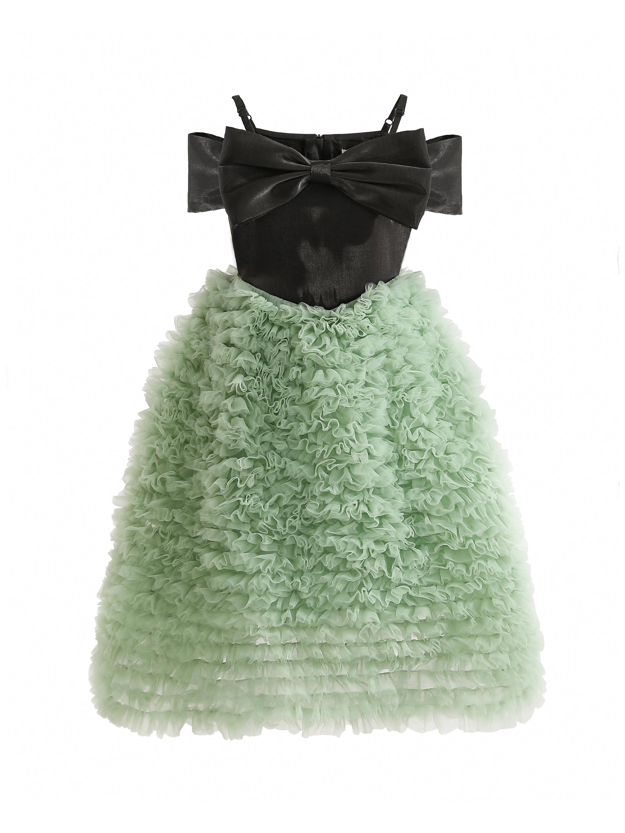Tulleen Little Girl's & Girl's Marcella Dress - Green
