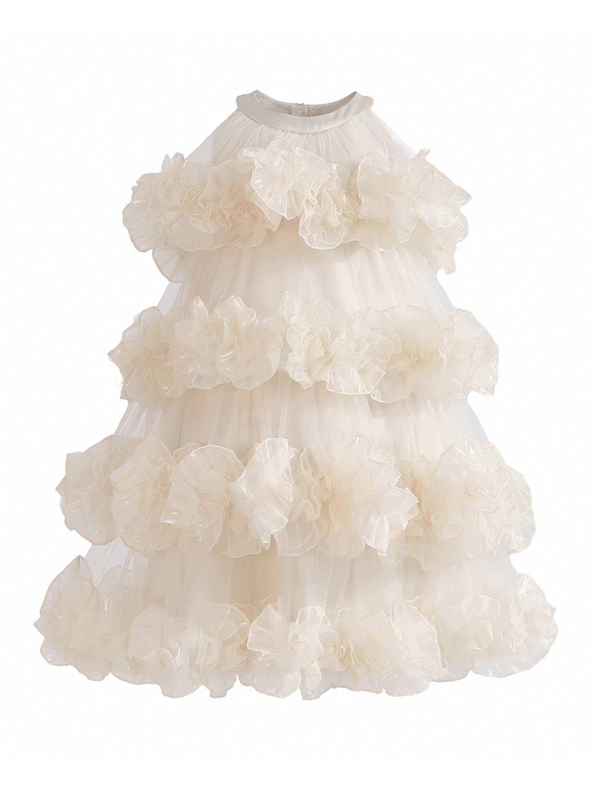 Tulleen Little Girl's & Girl's Elysia Dress - Beige