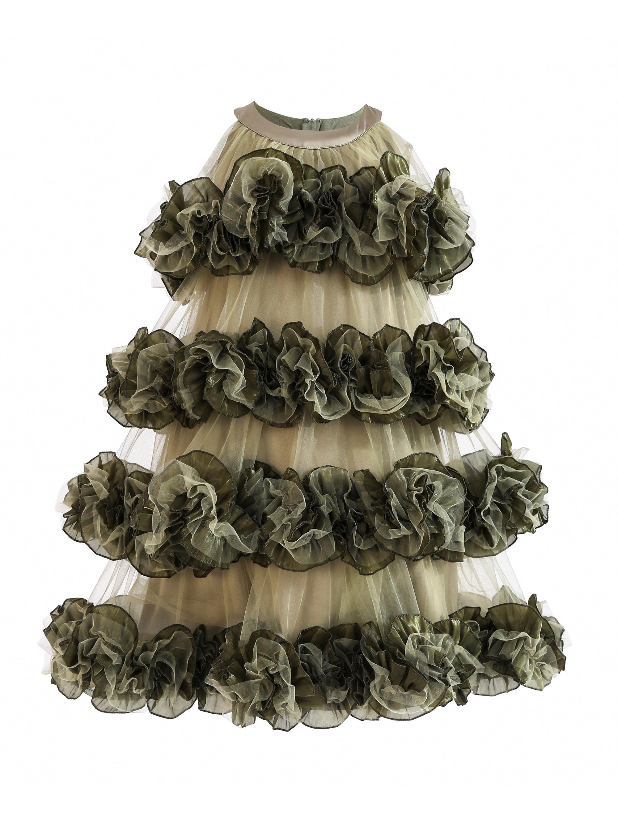 Tulleen Little Girl's & Girl's Elysia Dress - Green