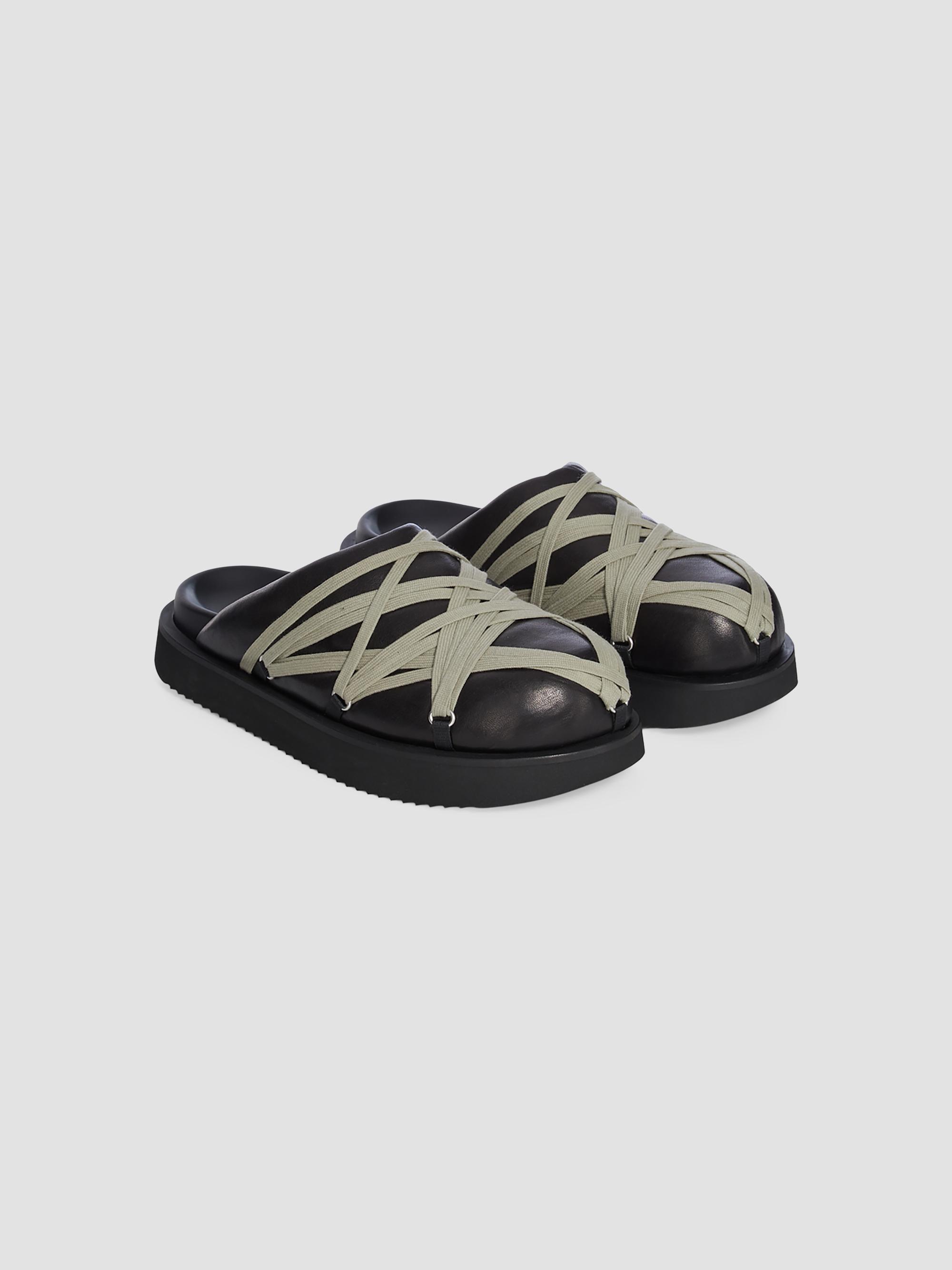 Rick Owens Megalace Leather Slides | Saks Fifth Avenue