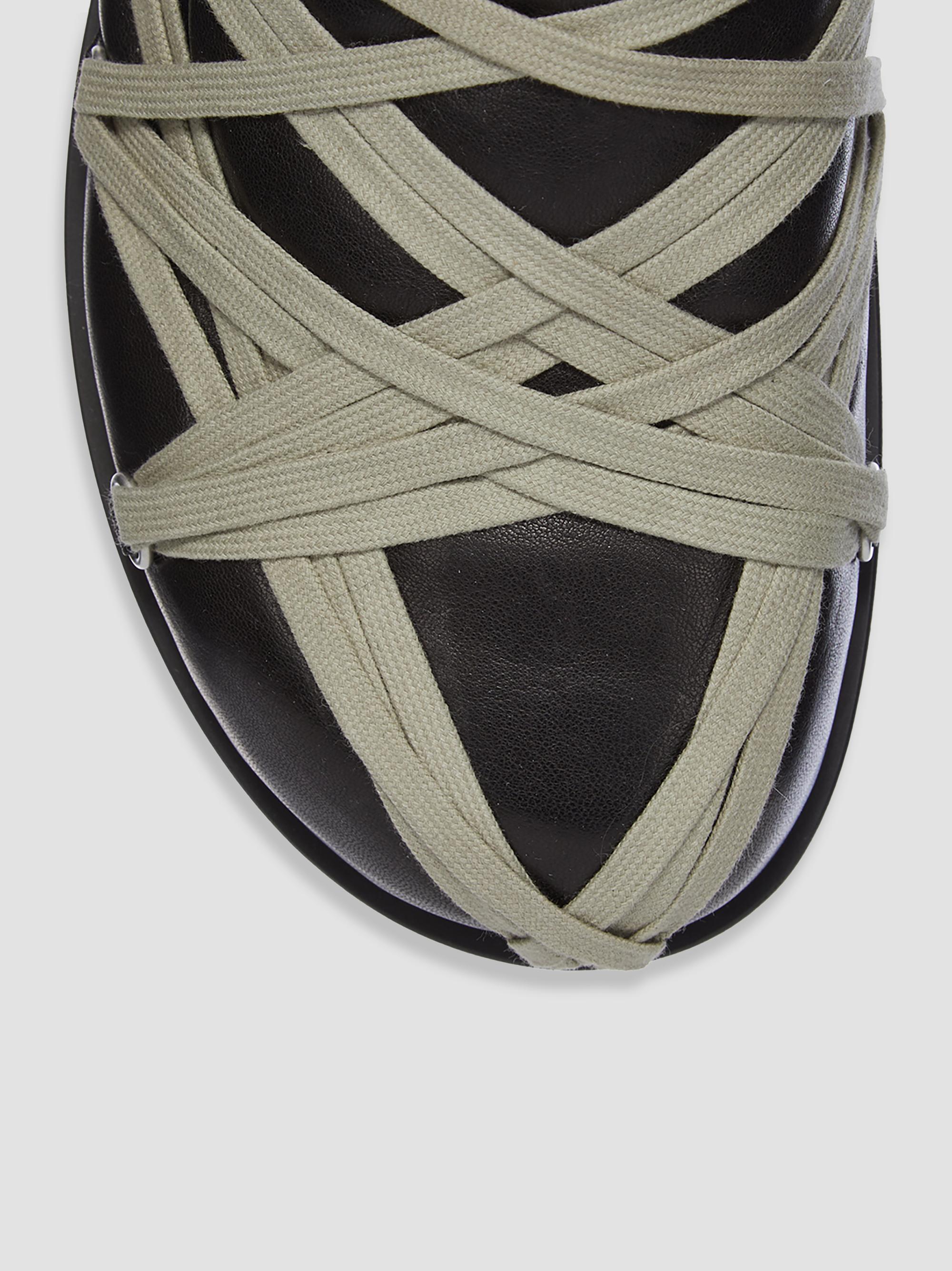 Rick Owens Megalace Leather Slides | Saks Fifth Avenue
