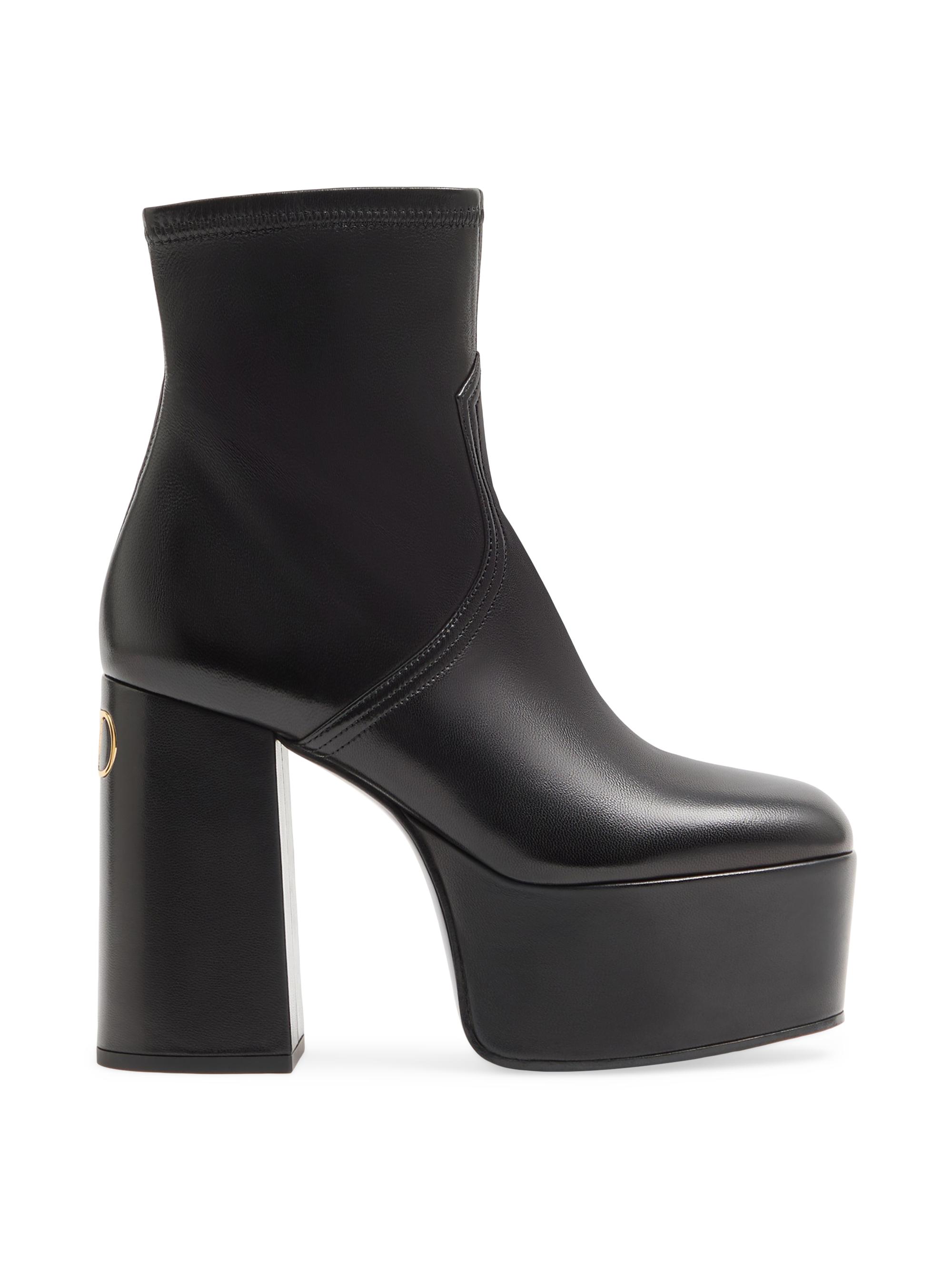 Valentino Garavani VLogo Signature Calfskin Ankle Boots | Saks