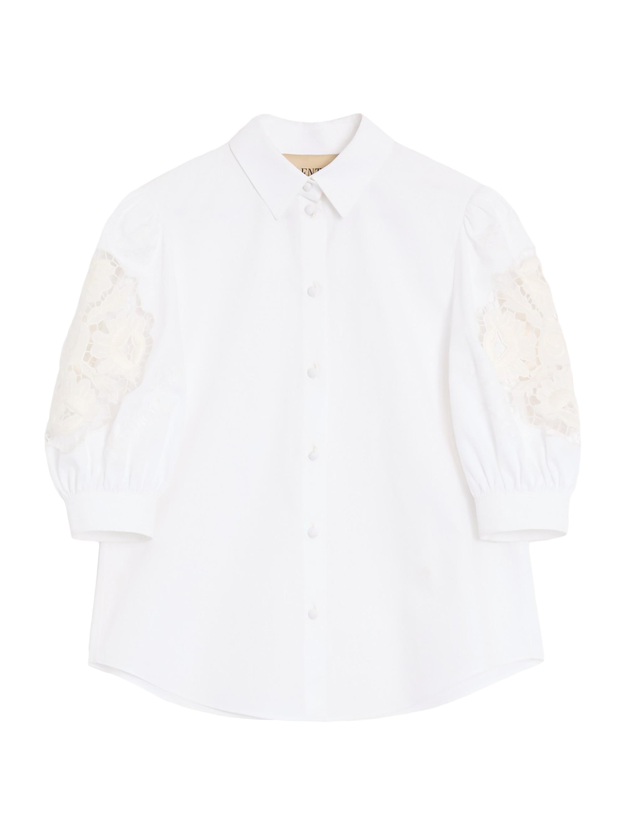 Valentino Garavani Women's Cotton Popeline Shirt - White