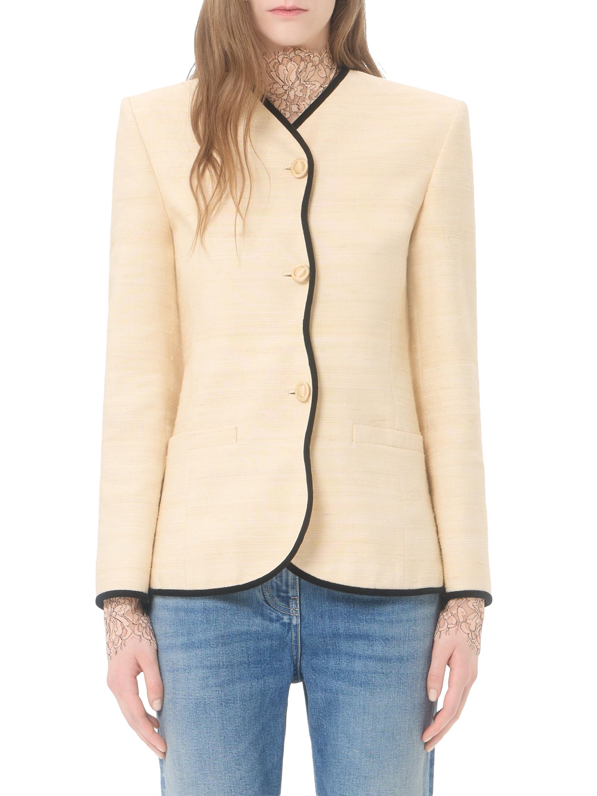 Valentino Garavani Jacket in Silk Linen Canvas | Saks Fifth Avenue