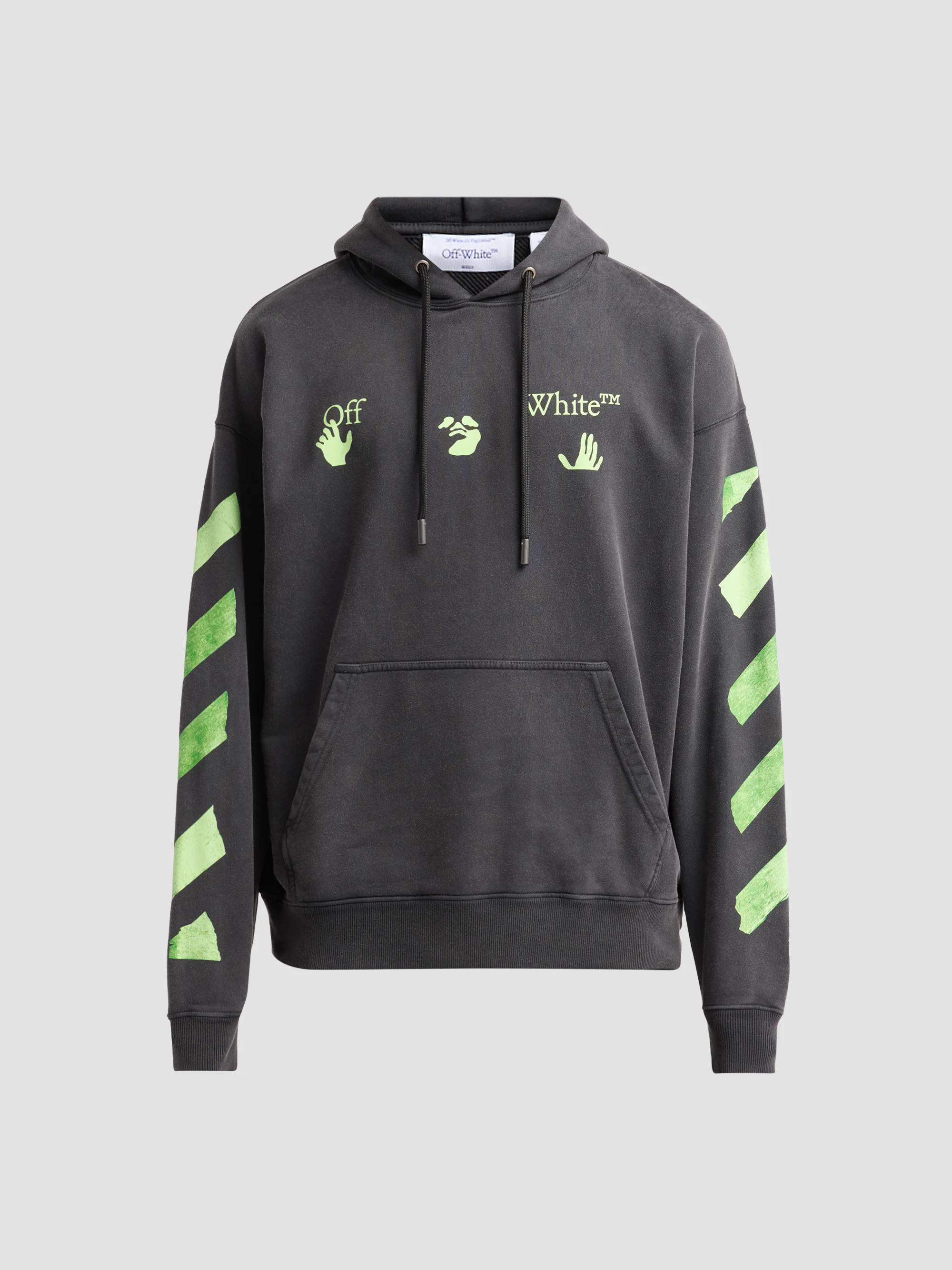 OFF-WHITE パーカー Off-White Diag Helvetica Cotton Hoodie | Saks Fifth Avenue