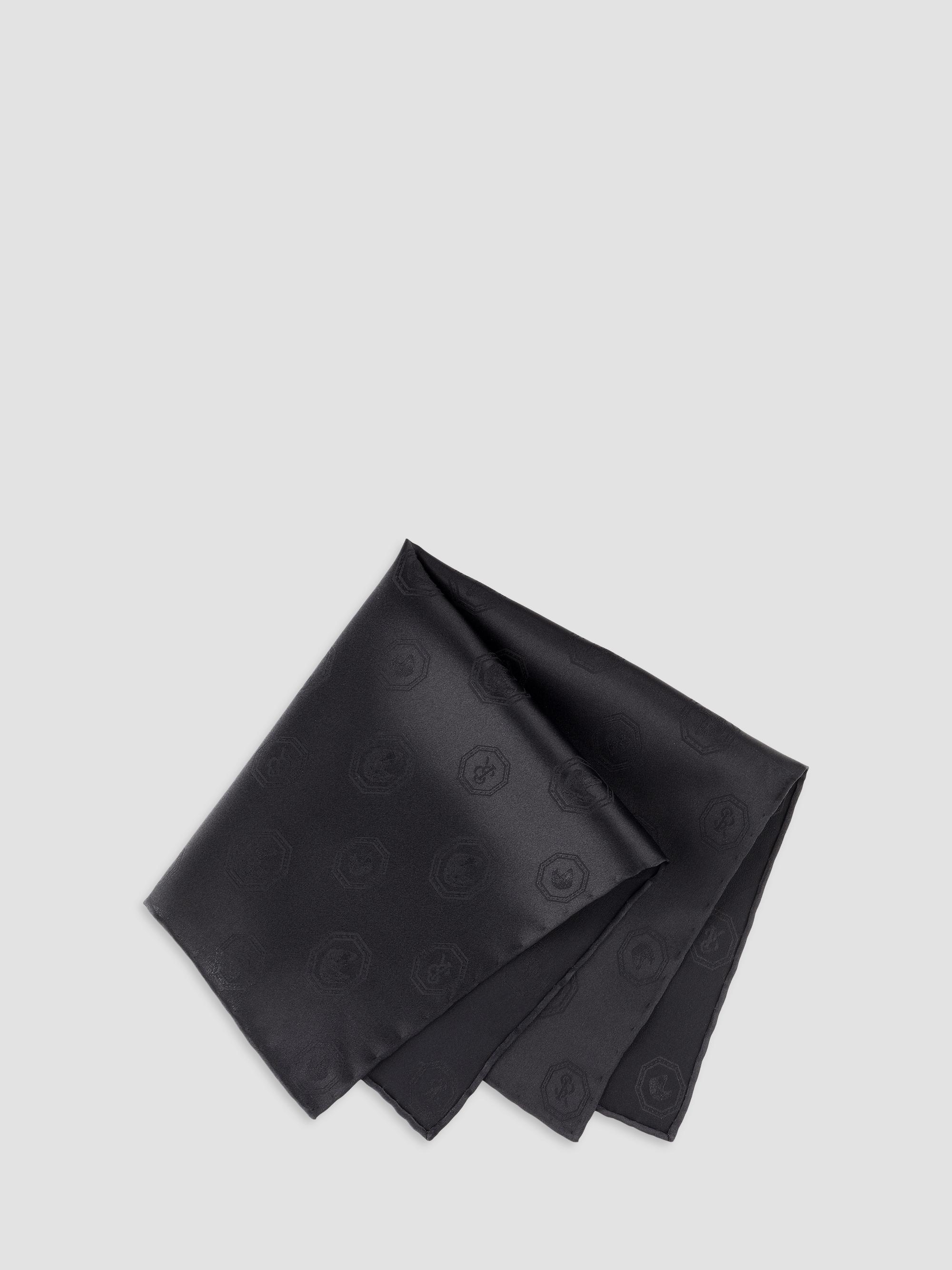 Stefano Ricci Men's Silk Pocket Square - Black | Thumbnail 4