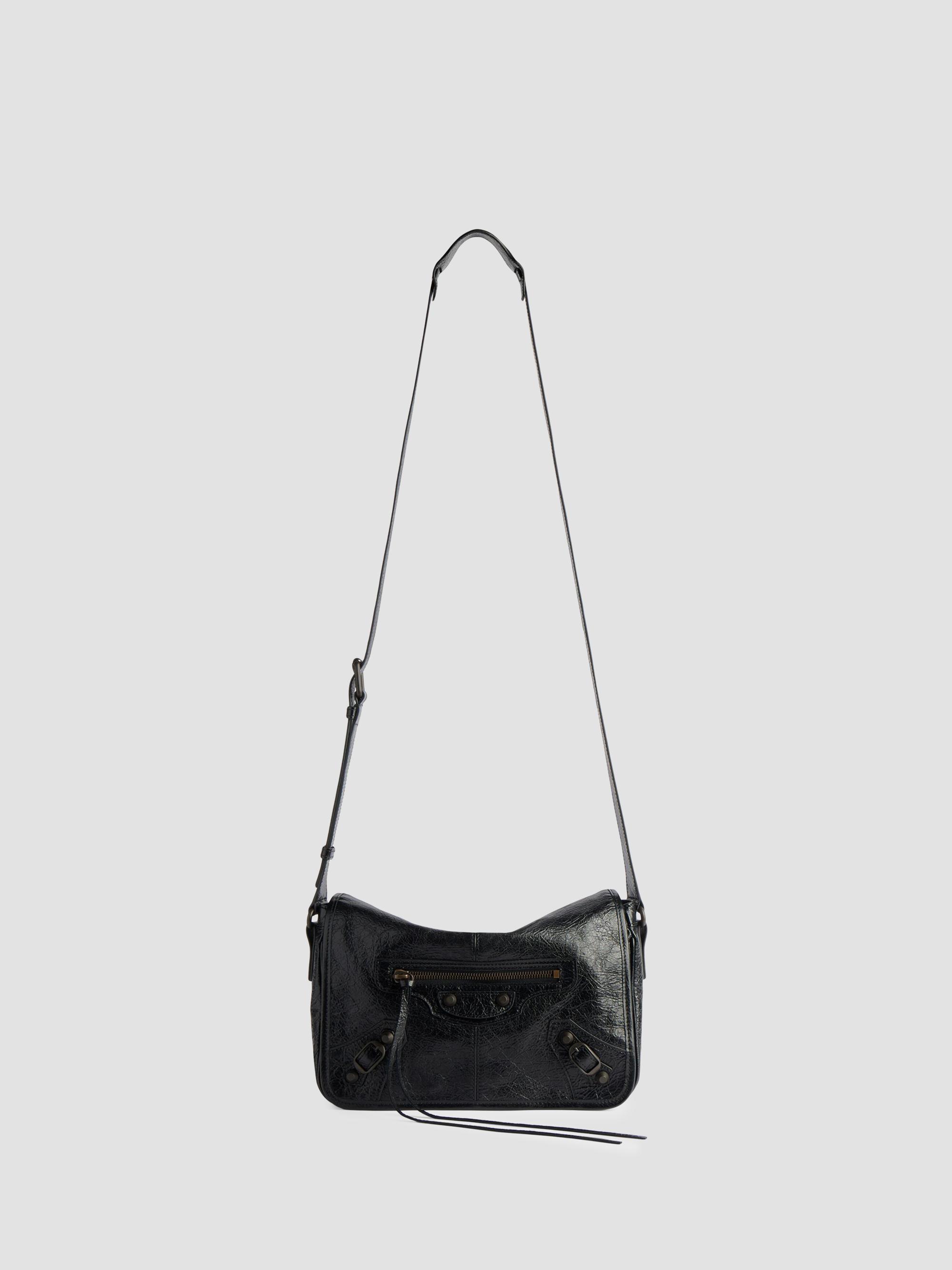 Balenciaga Men's Le City Flap  Messenger Bag - Black | Thumbnail 8