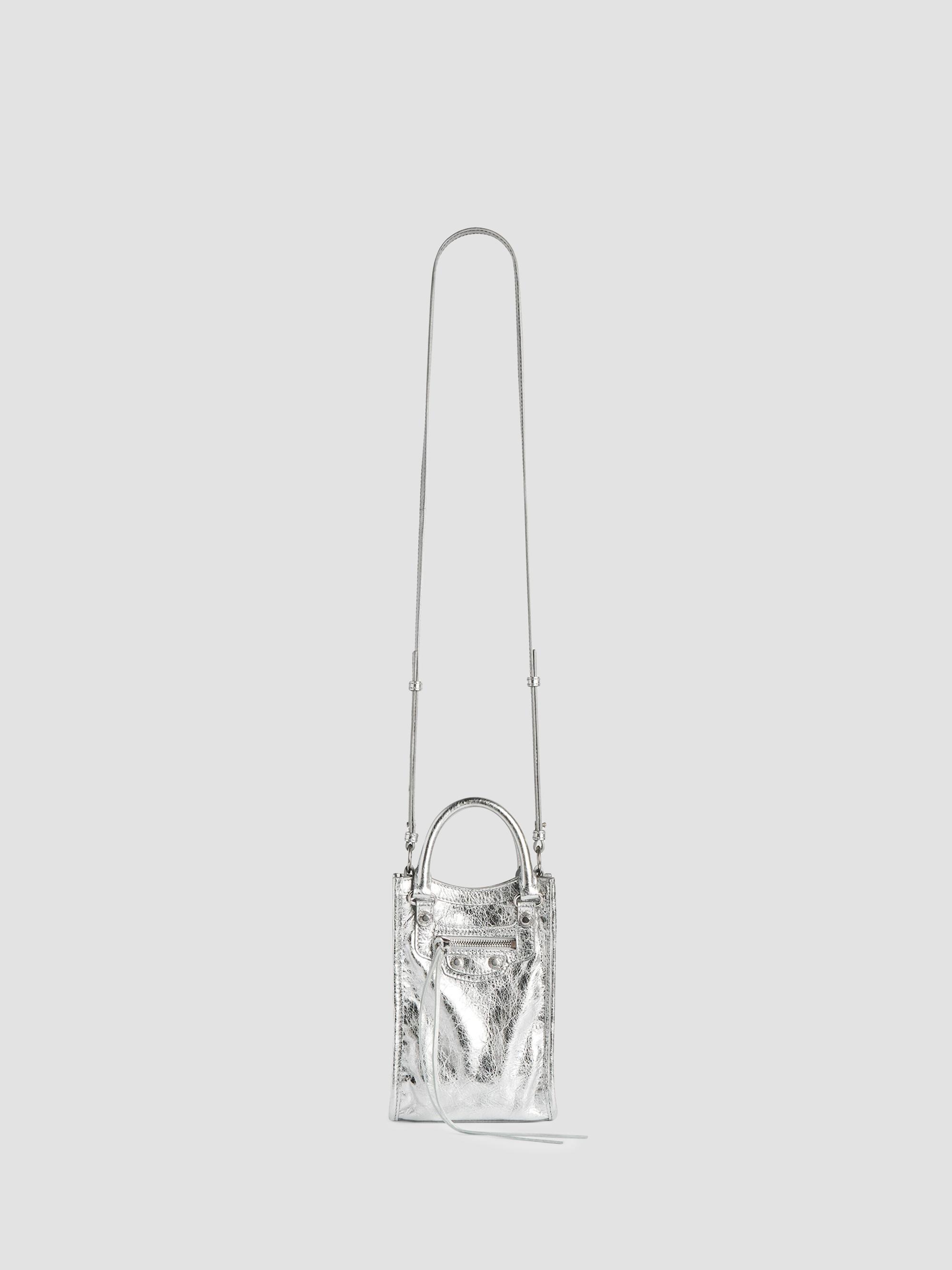 Balenciaga Women's Le City Crossbody Bag - Silver | Thumbnail 7