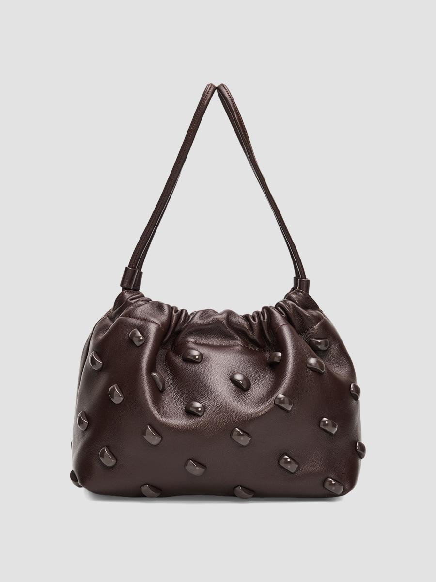 A.l.c Women's Arden Studded Leather Shoulder Bag In Ganache
