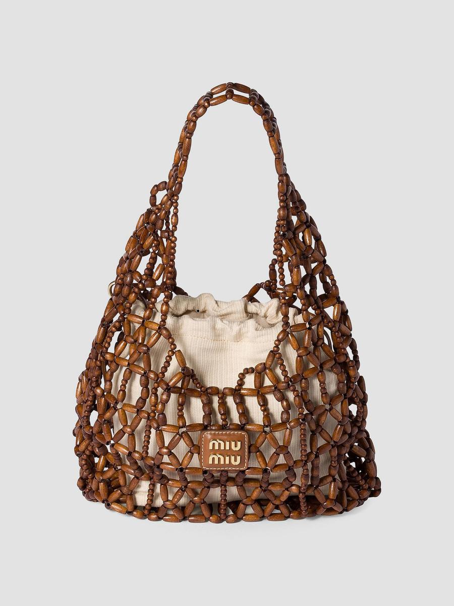 Miu Miu Mesh Hobo Bag | Saks Fifth Avenue