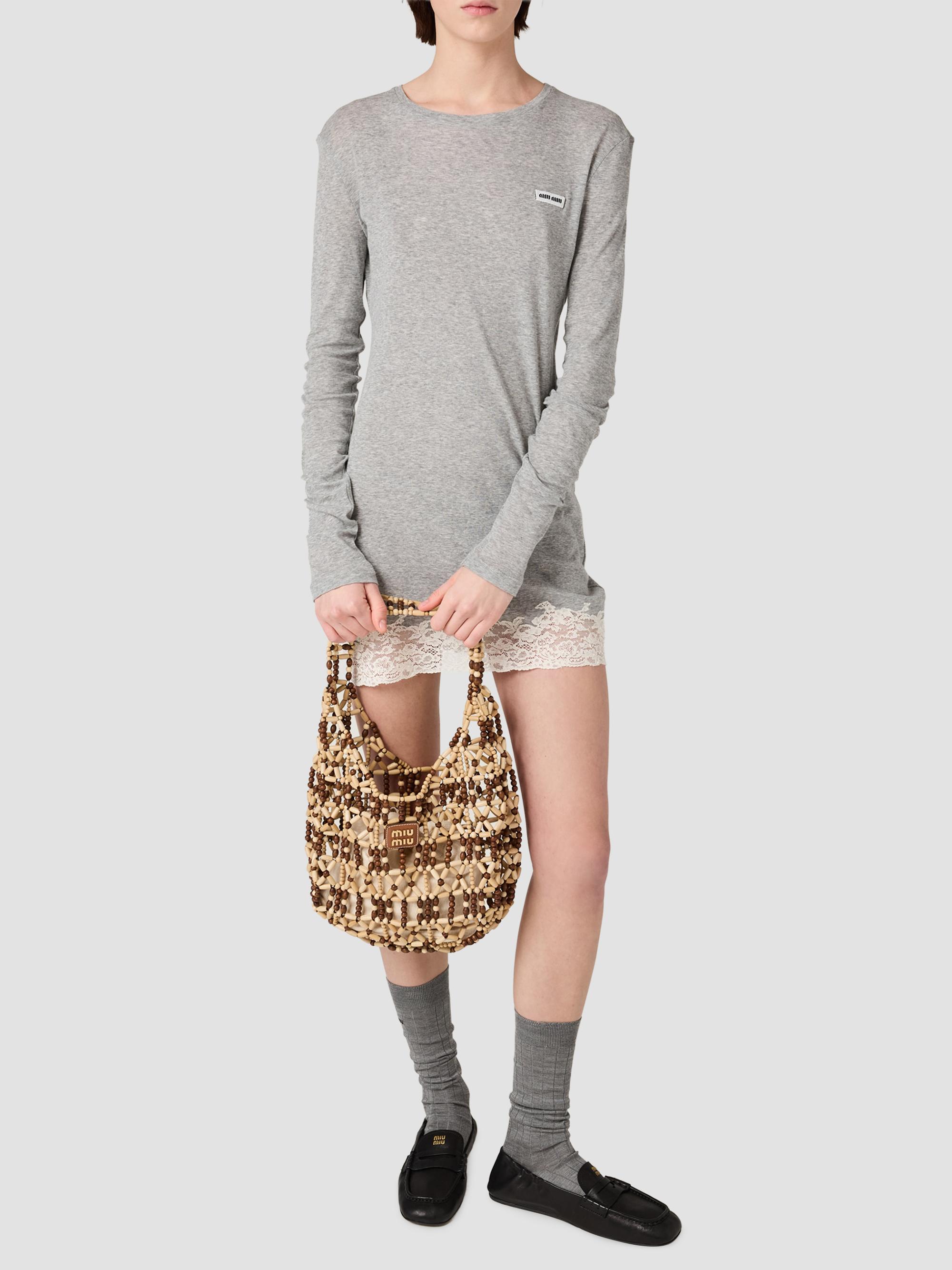Miu Miu Mesh Hobo Bag | Saks Fifth Avenue