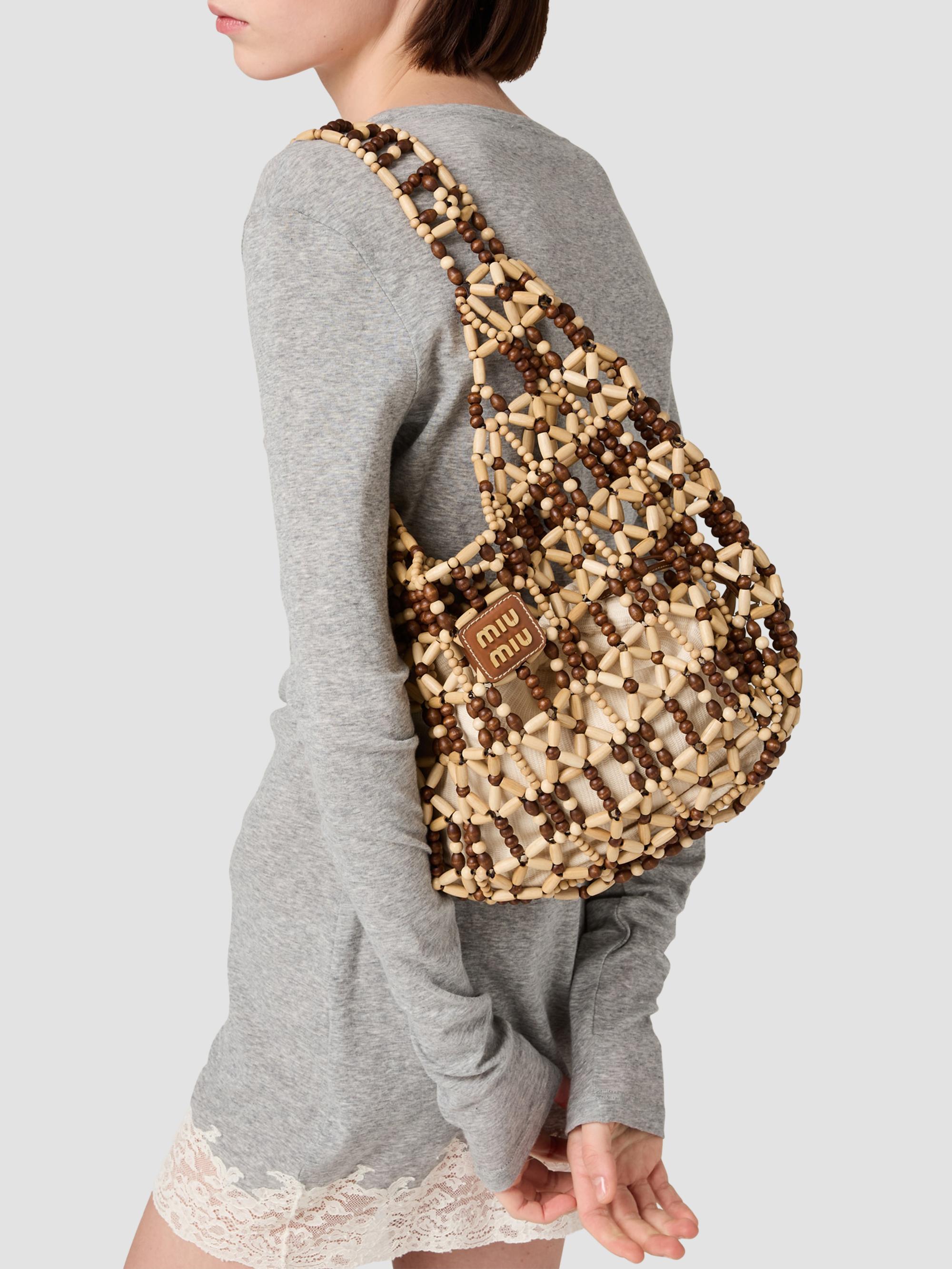 Miu Miu Mesh Hobo Bag | Saks Fifth Avenue