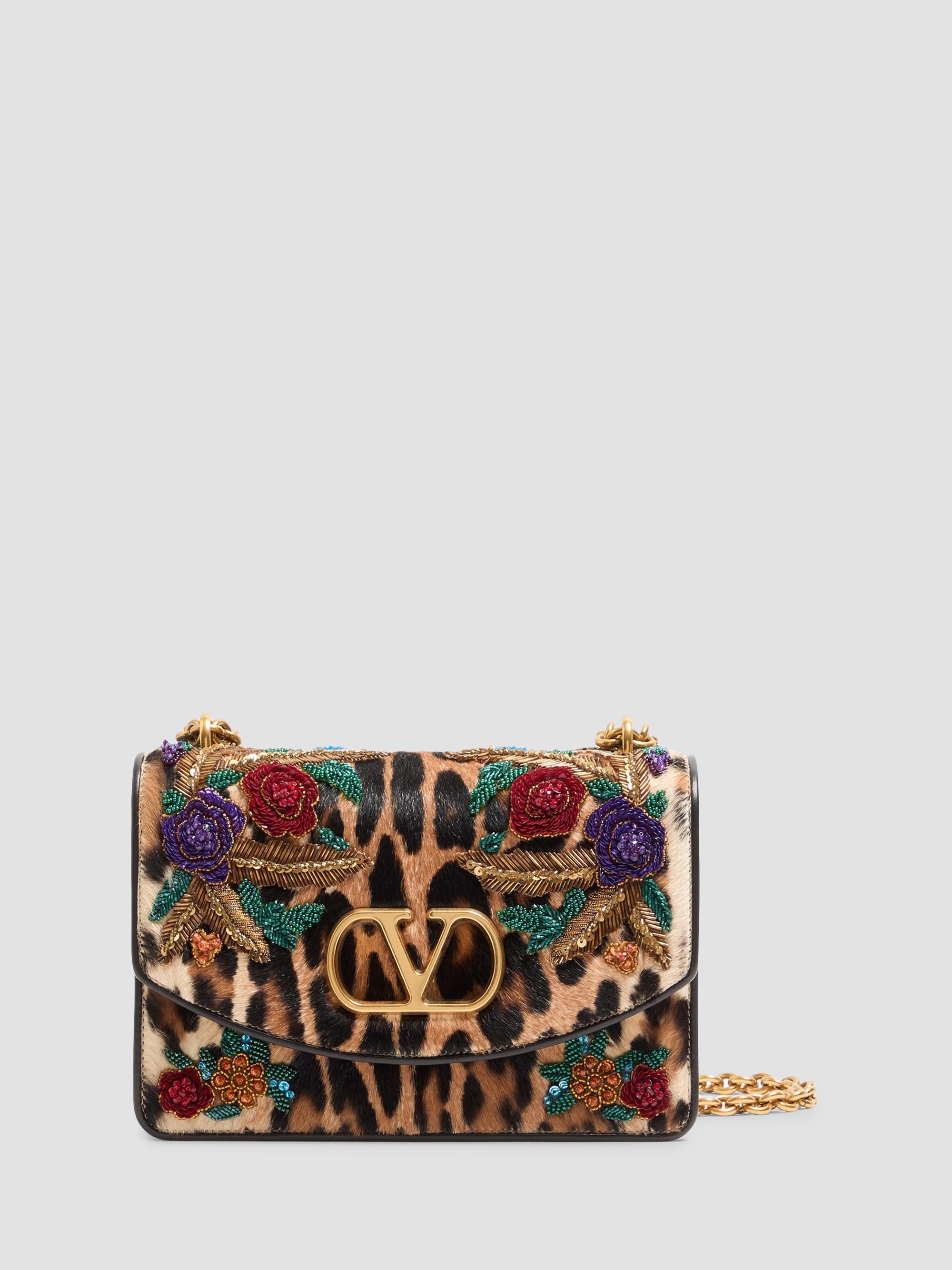 Valentino Garavani Shoulder Bag with Pearls and Rhinestones | Saks