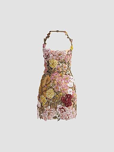 designer dress cocktail Olydia Sequin 10 / Nude Sleeve Style Cotton Silk Cocktail Dress with