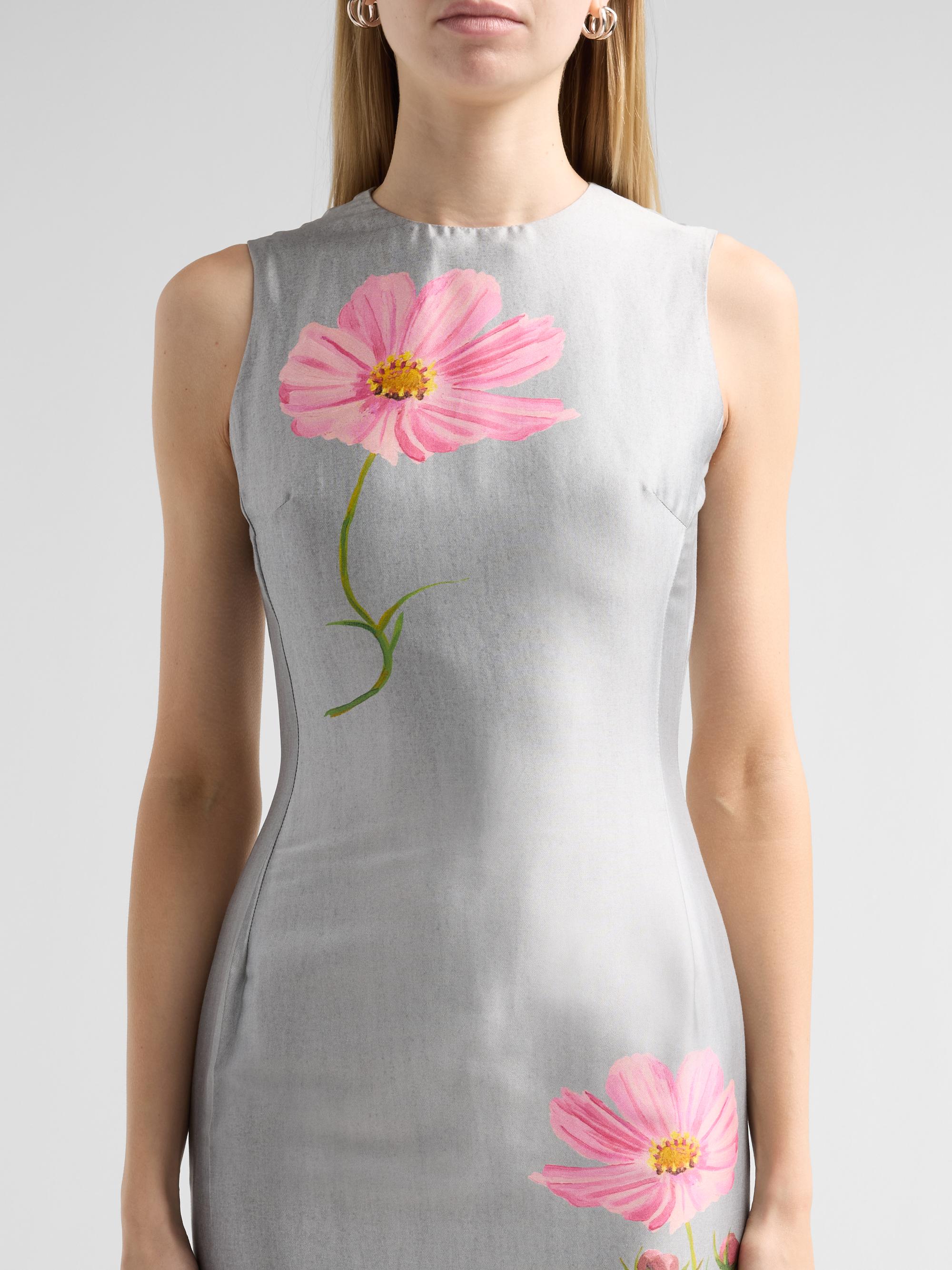 cotton sheath dresses Kasper Sleeveless Midi Dress