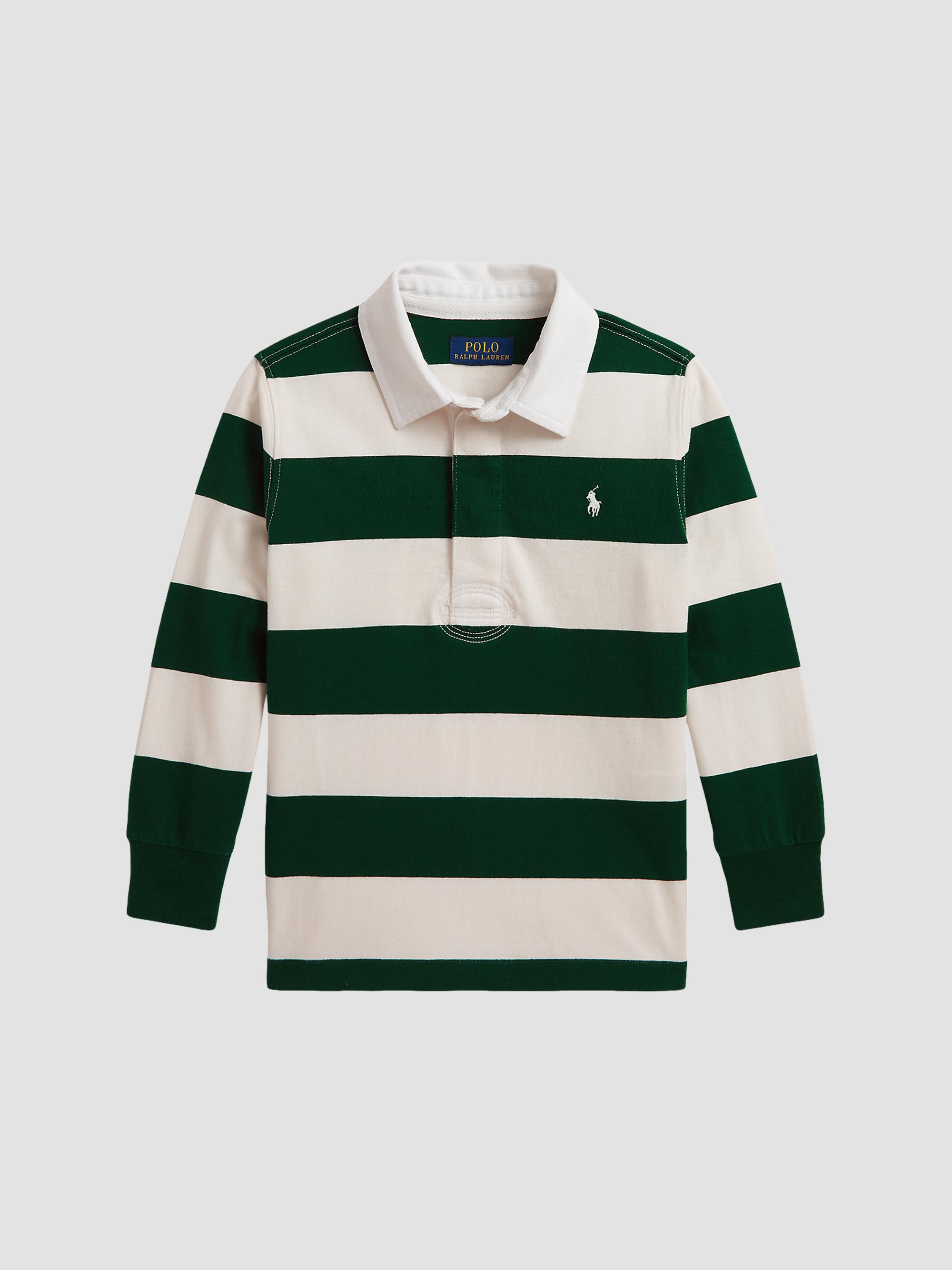 Polo Ralph Lauren Little Boy's & Boy's The Iconic Rugby Shirt - Hunter Green Nevis
