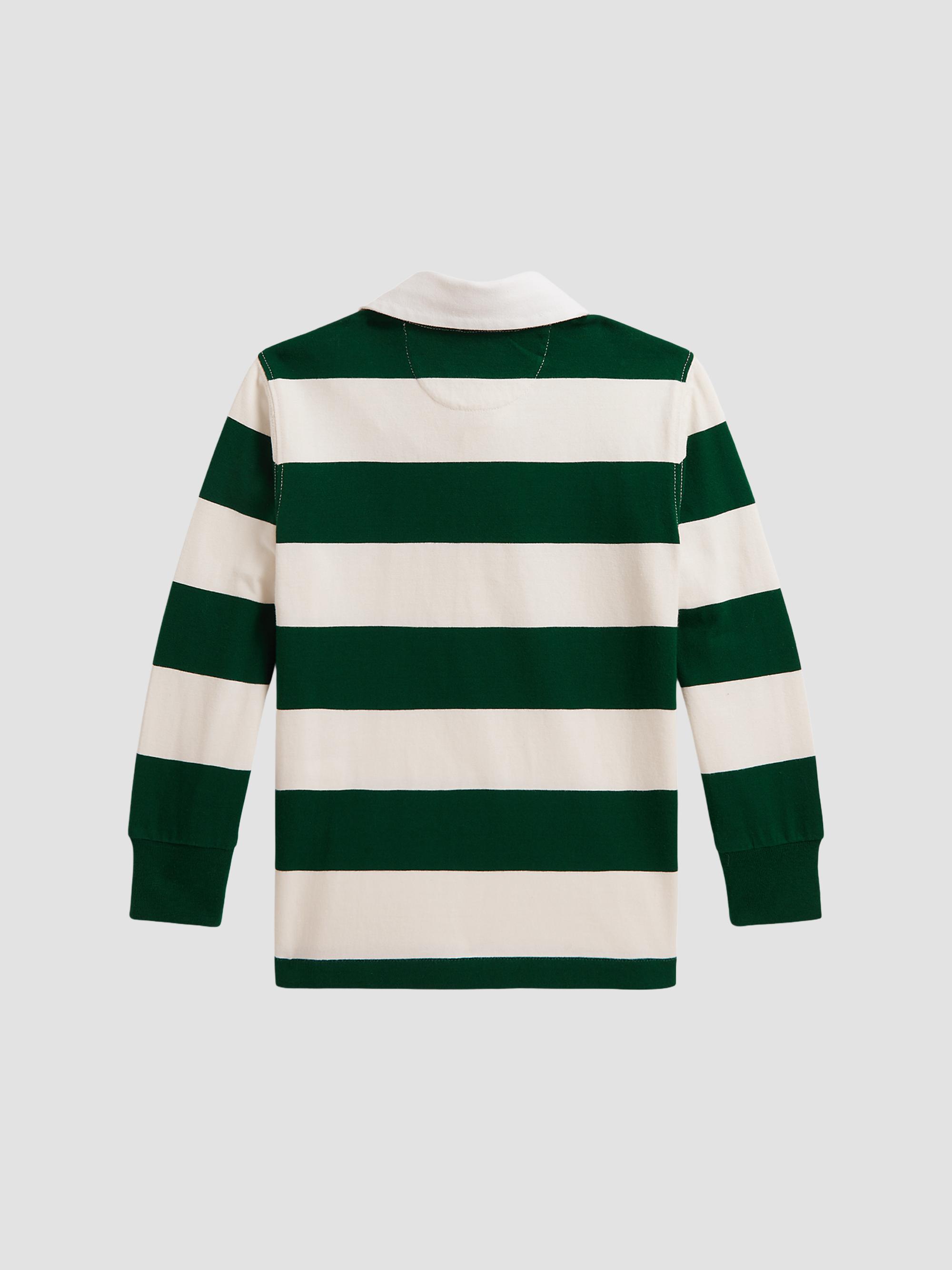 Polo Ralph Lauren Little Boy's & Boy's The Iconic Rugby Shirt - Hunter Green Nevis | Thumbnail 2