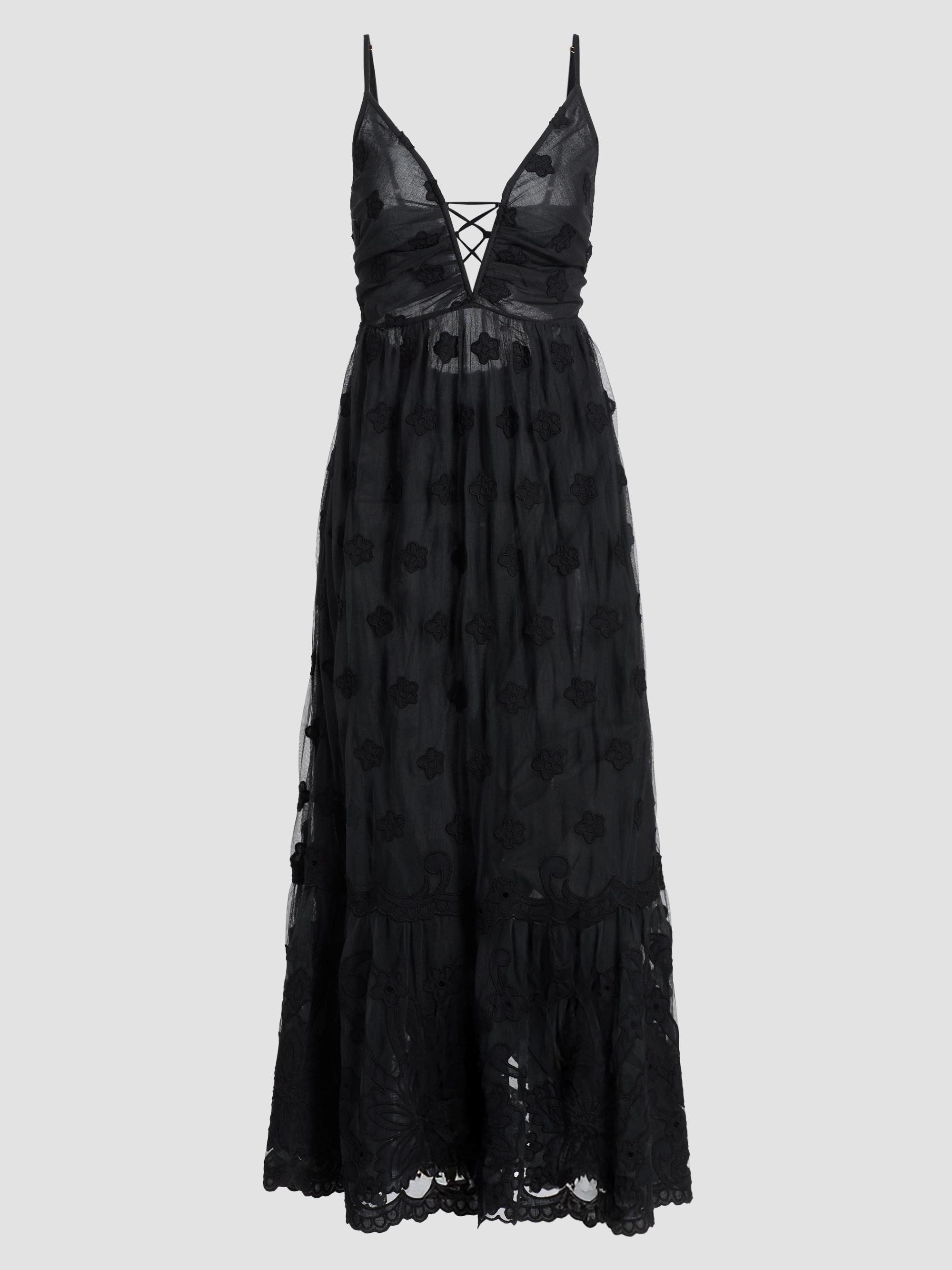 Imogen Embroidered Midi-Dress