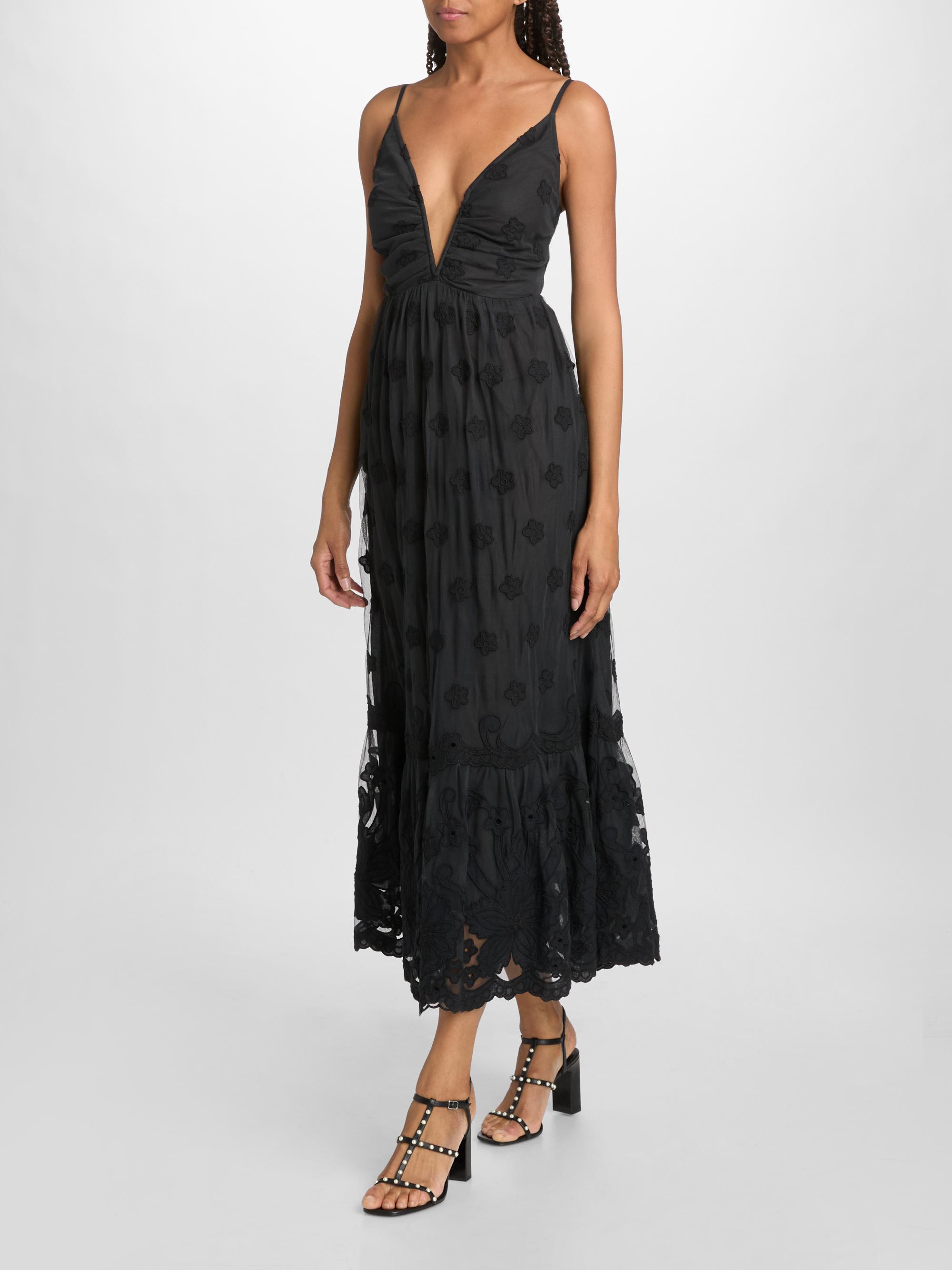 Ramy Brook Imogen Embroidered Midi Dress | Saks Fifth Avenue