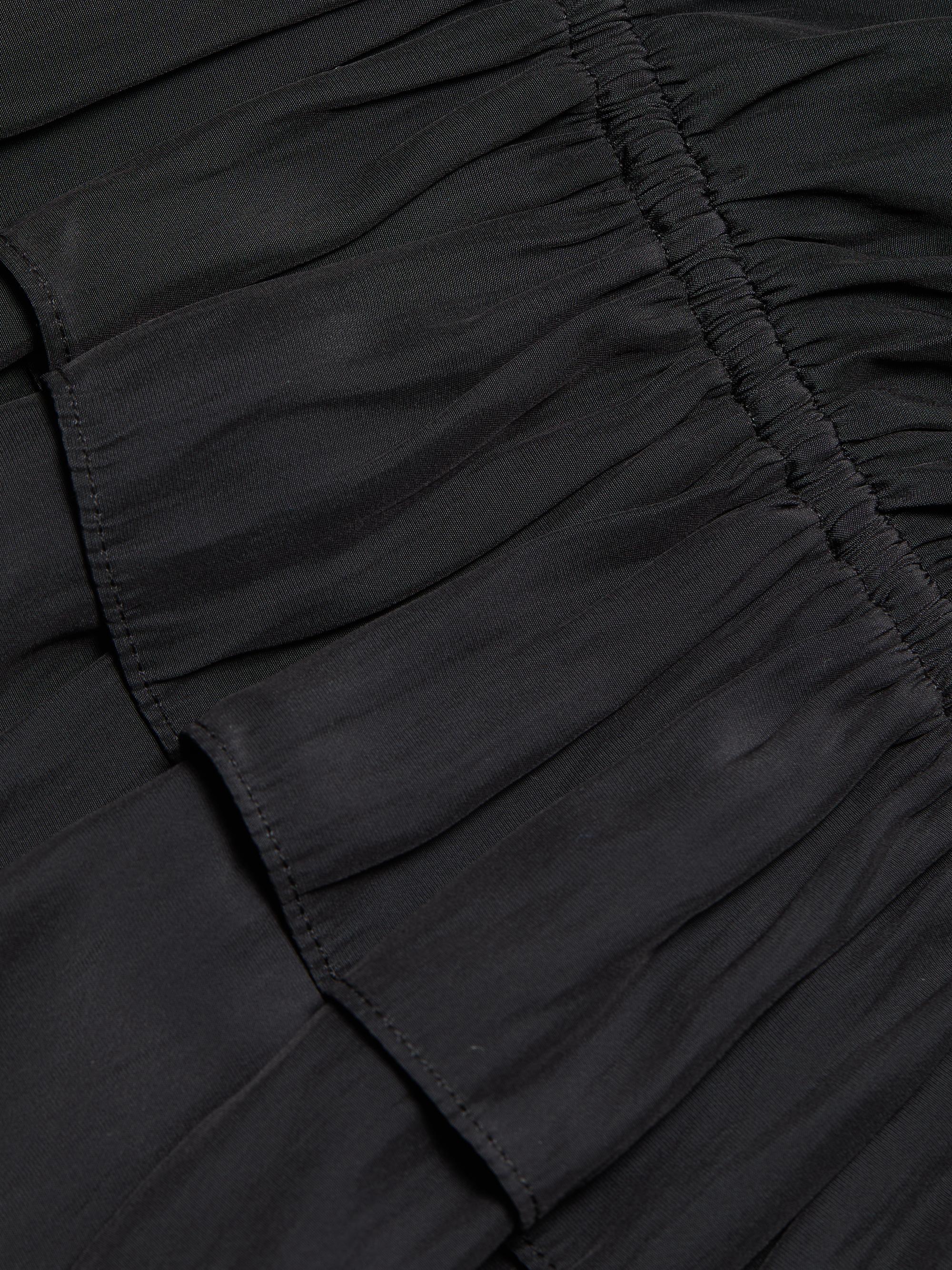 Ramy Brook Women's Emberly Chiffon Tiered Blouse - Black | Thumbnail 7