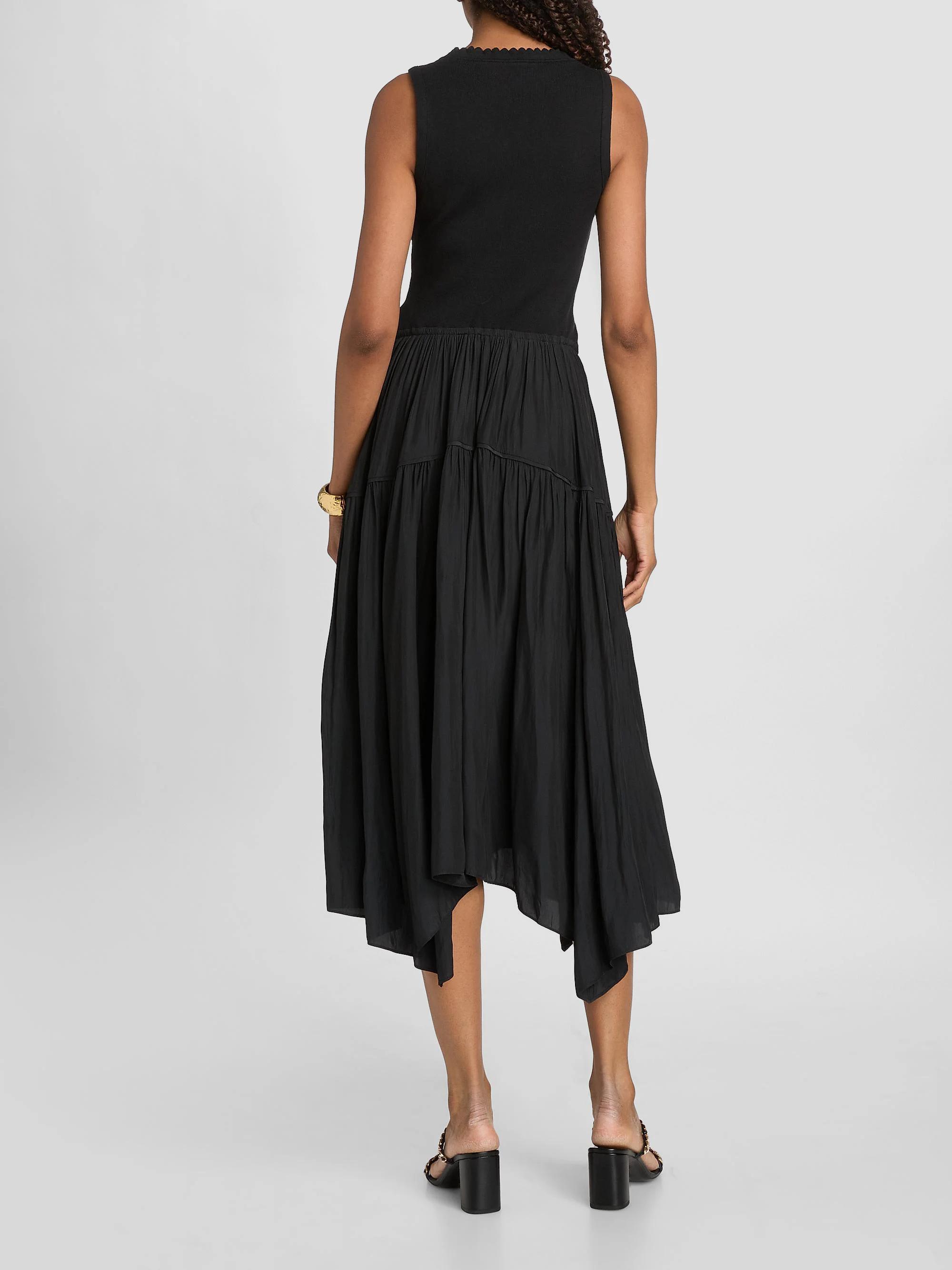 Ramy Brook Hadley Sleeveless Ribbed Midi Dress | Saks Fifth Avenue