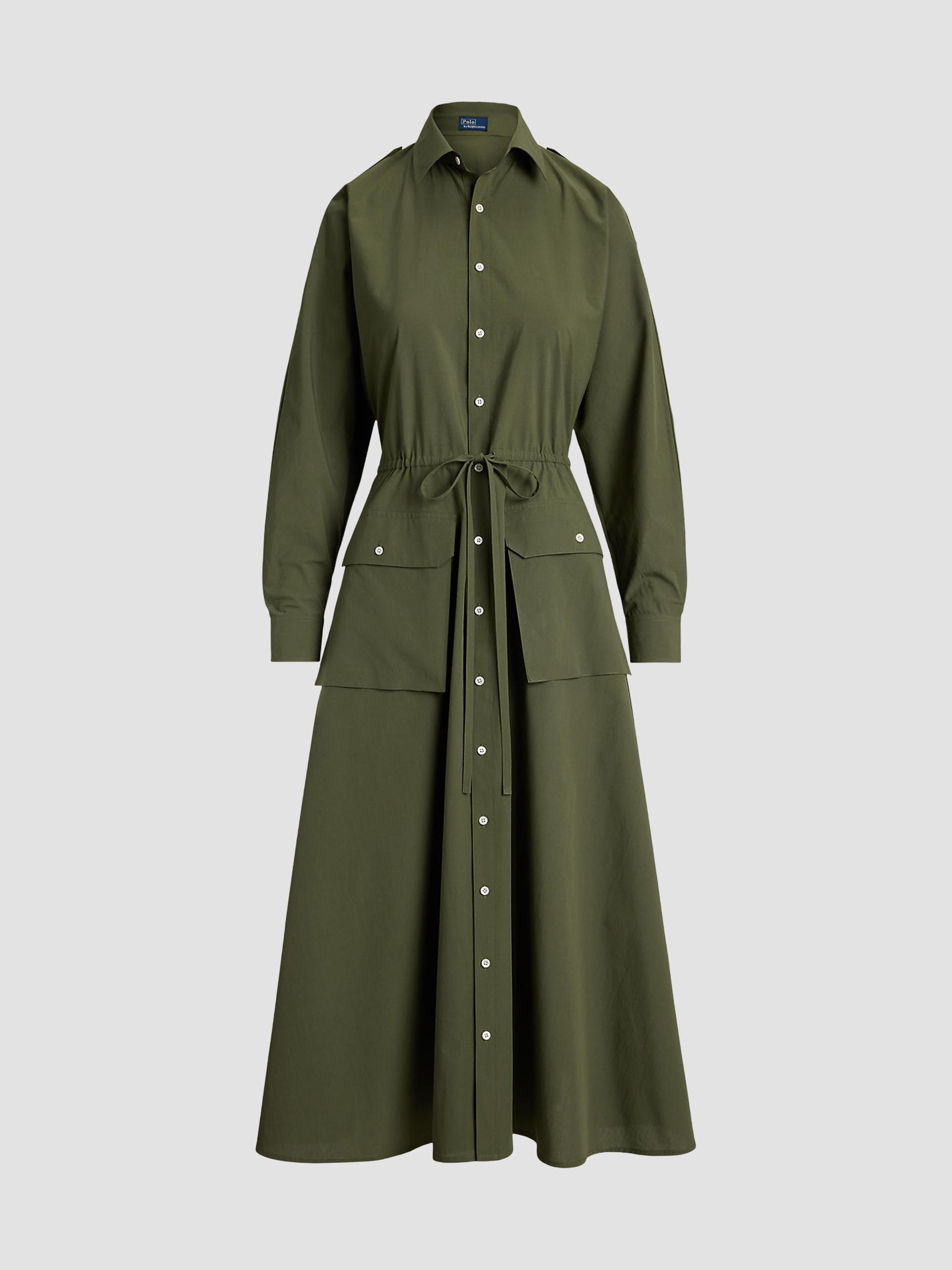 Polo Ralph Lauren Lace-Trim Georgette Midi-Dress | Saks Fifth Avenue