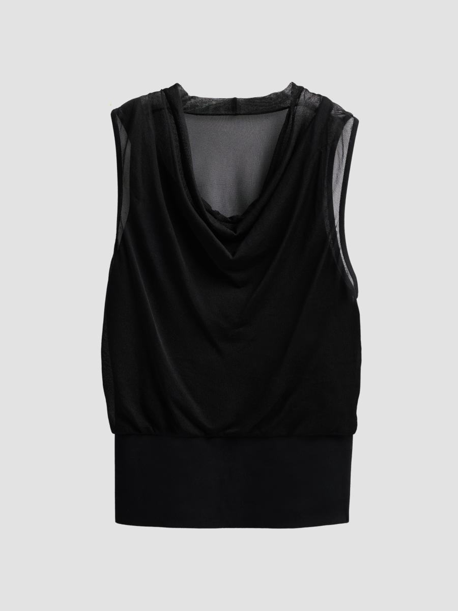 Simkhai Women's Cara Cowlneck Tank In Black