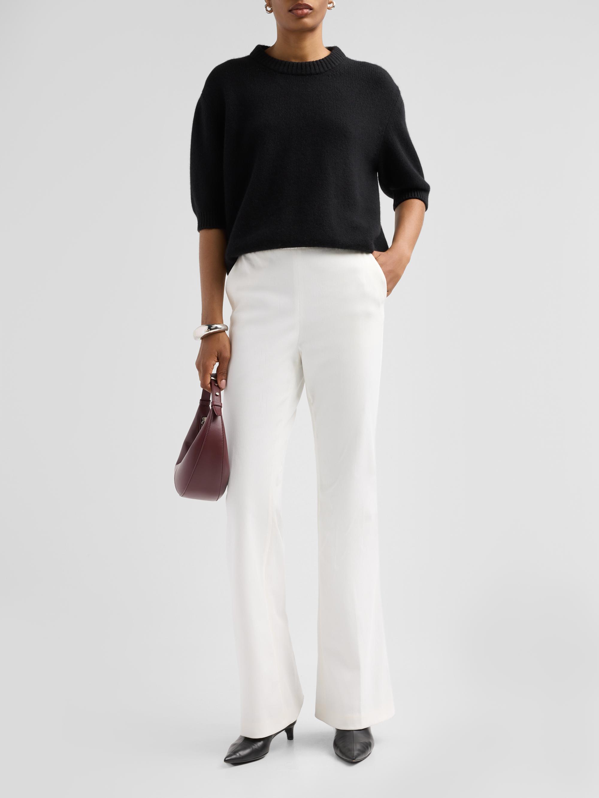 SIMKHAI Women's Gia Cotton-Blend Kick-Flare Pants - | Thumbnail 2