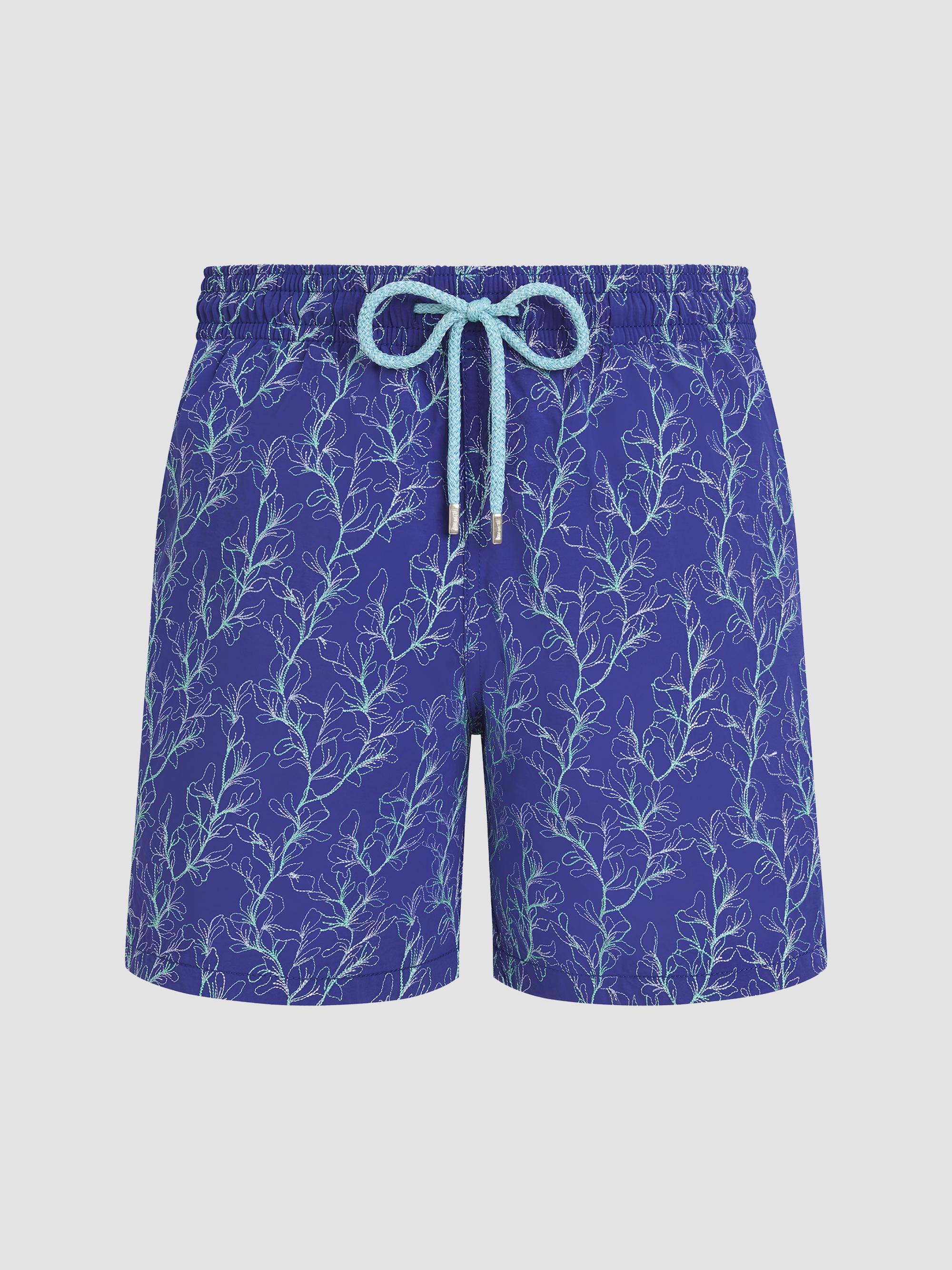 Vilebrequin Embroidered Camo Flowers Swim Trunks | Saks Fifth Avenue