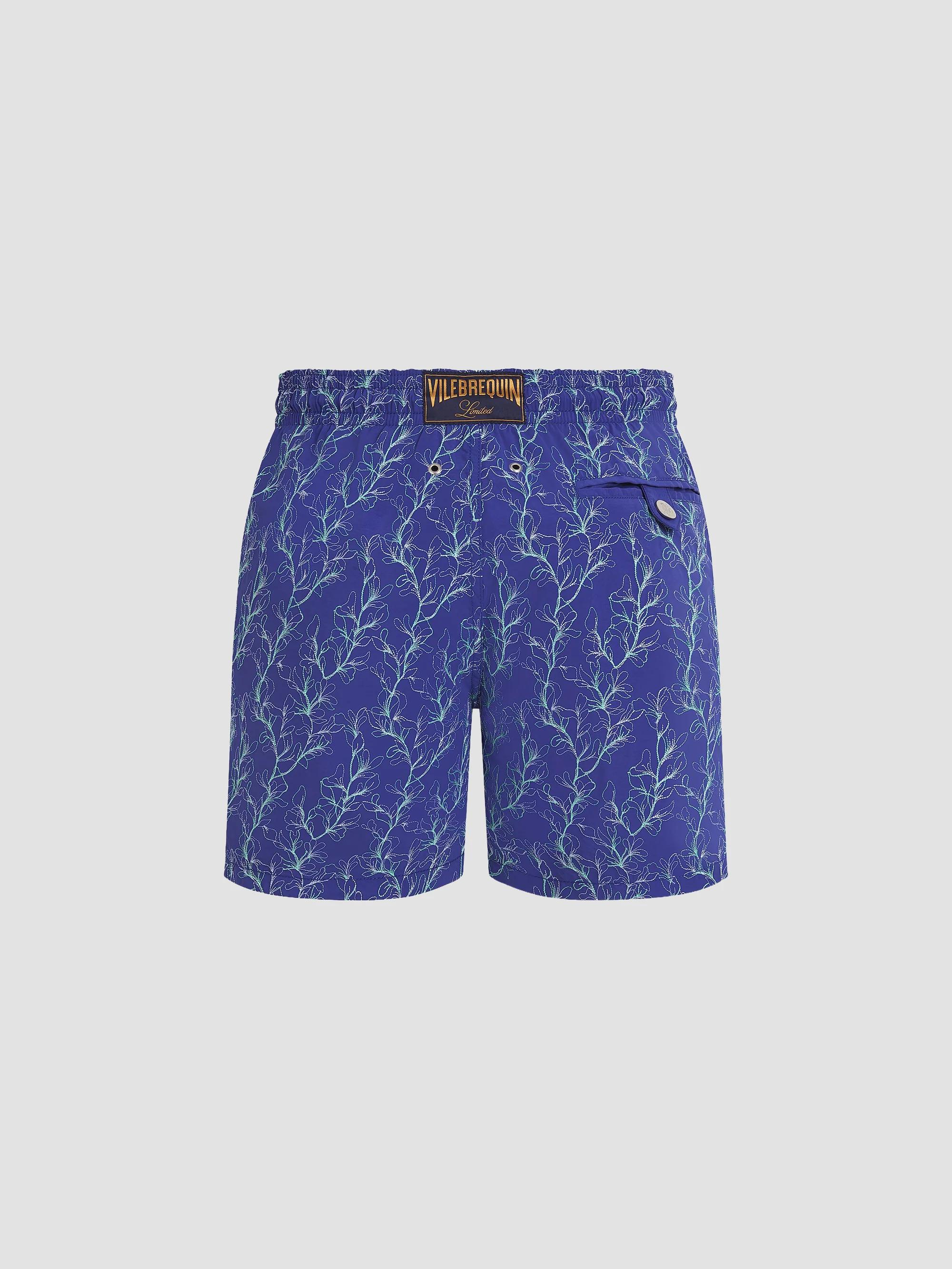 VILEBREQUIN スイムパンツ Vilebrequin Men's Mistral Embroidered X-Ray Seaweed Swim Trunks