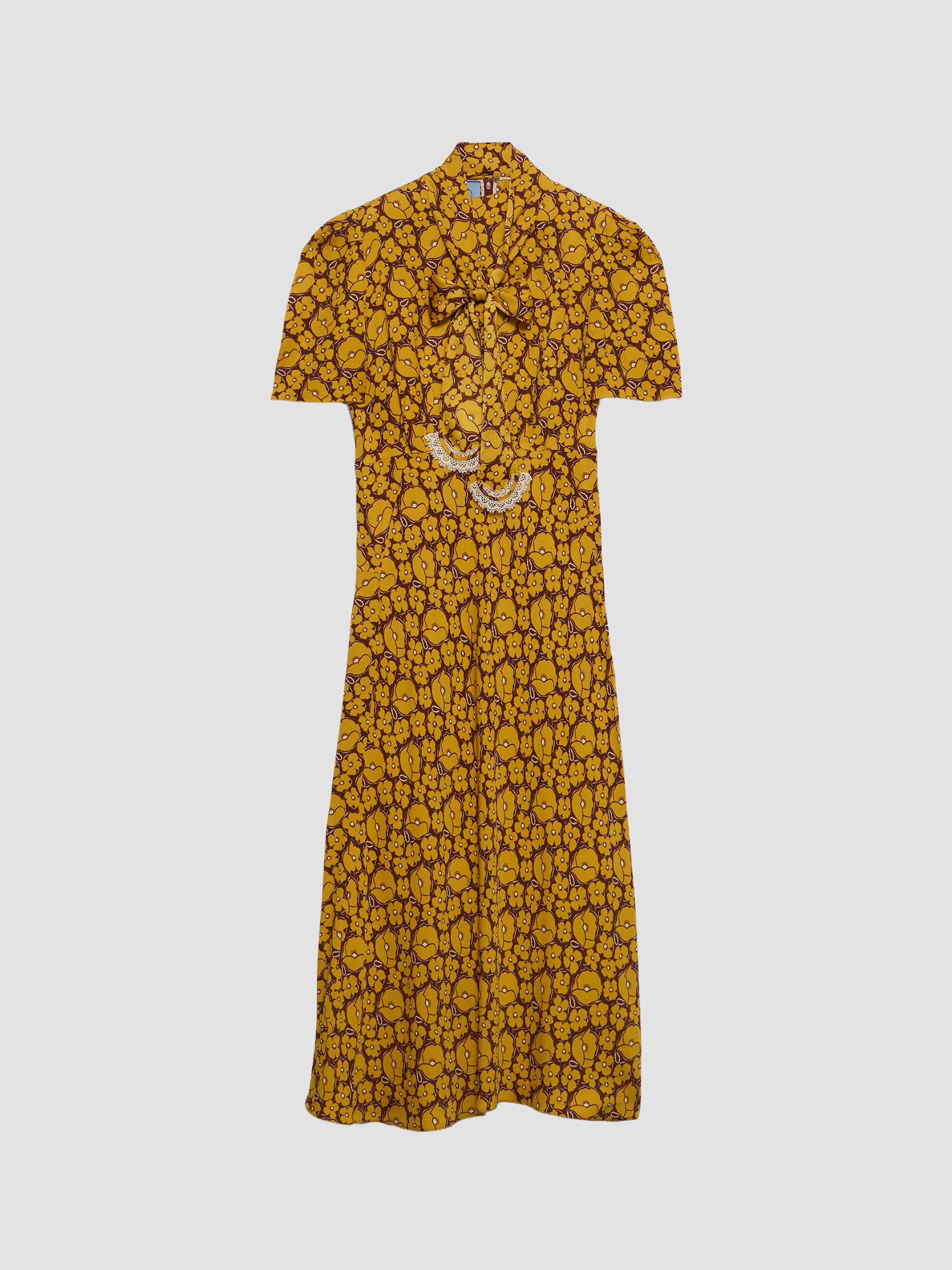 Prada Pique and Jersey Dress | Saks Fifth Avenue