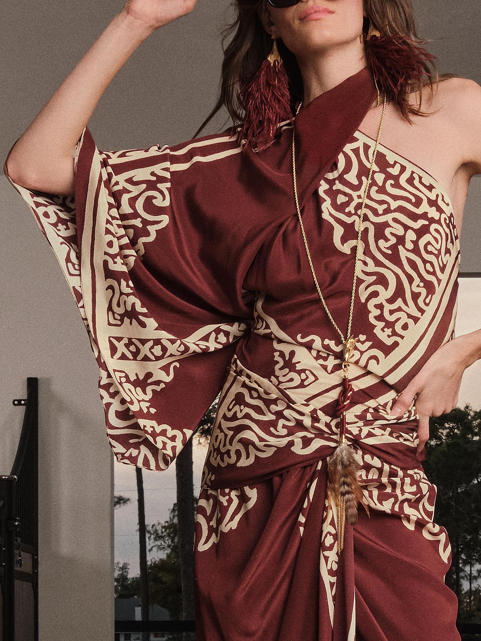 Johanna Ortiz Frontier Poem Silk Scarf Top | Saks Fifth Avenue