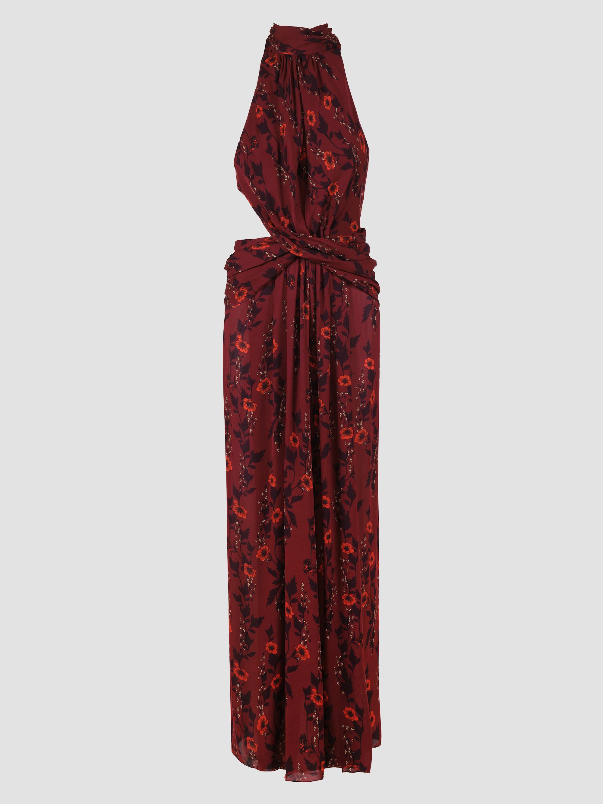 Johanna Ortiz Women's Excepcionalidad Silk Maxi Dress - Wine