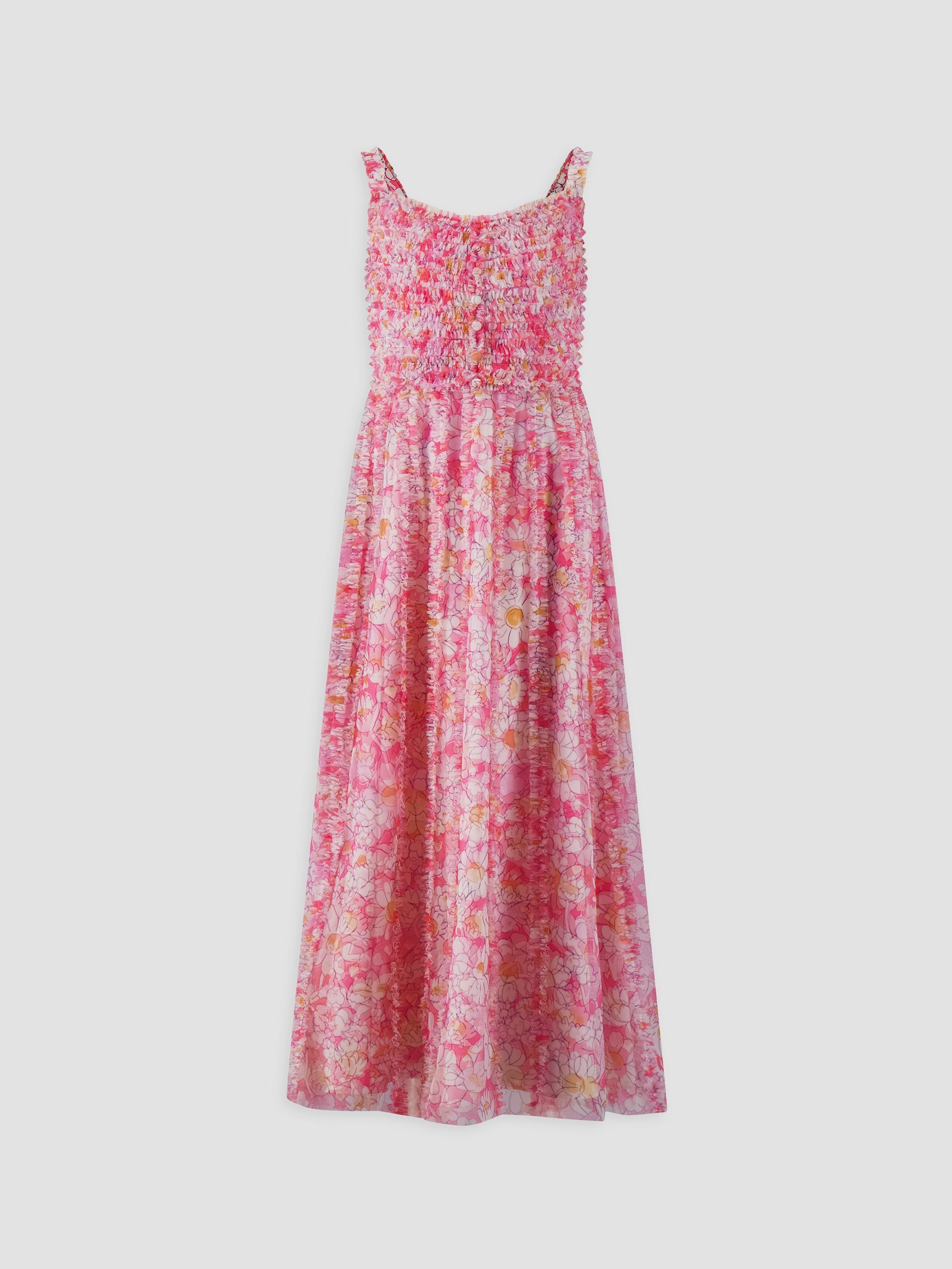 Mac Duggal Little Girl's & Girl's Floral Print Ruffled Dress - Pink Multi