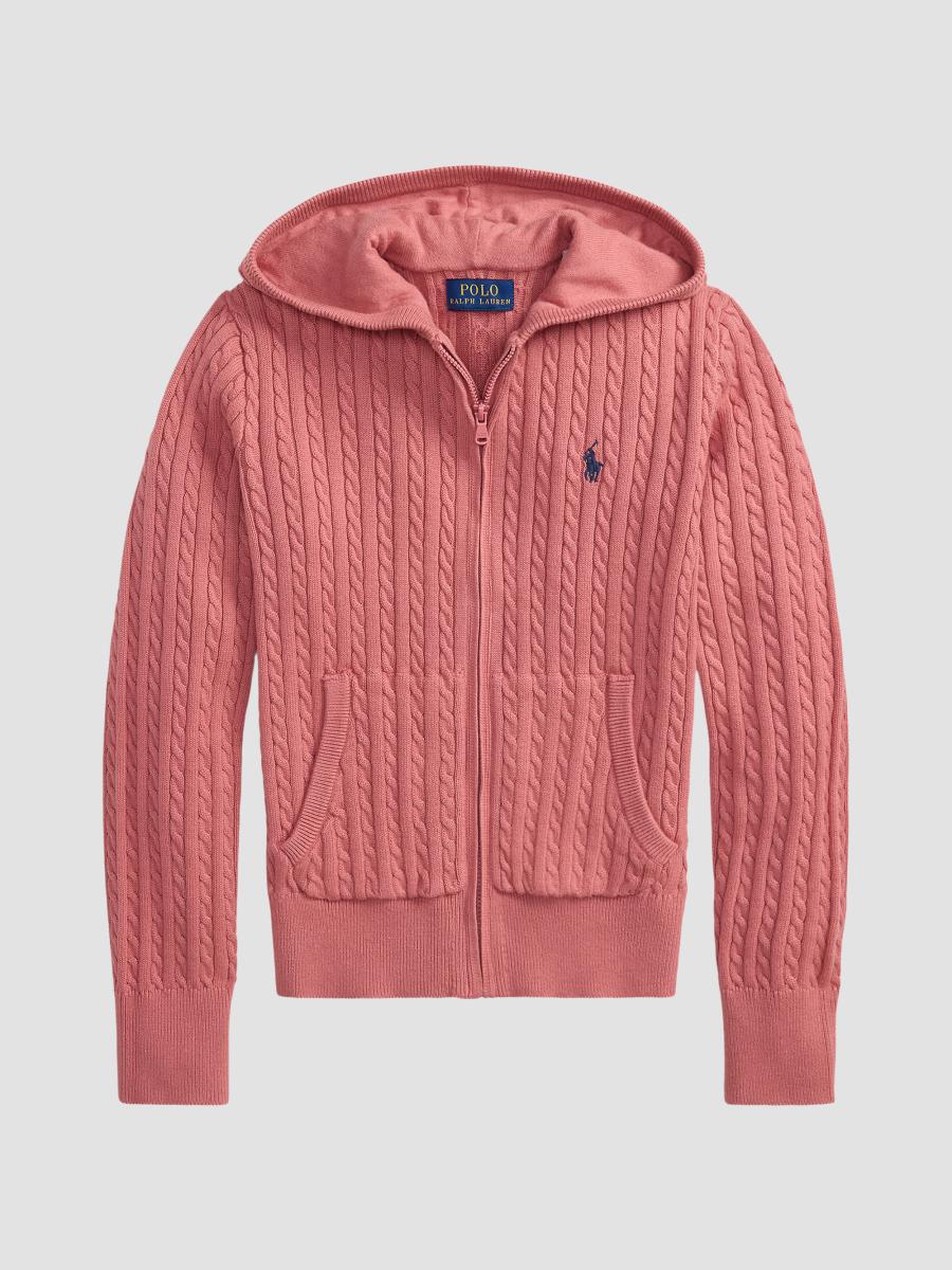 Polo Ralph Lauren Little Girl's & Girl's Cotton Mini Cable-knit Sweater In Pink