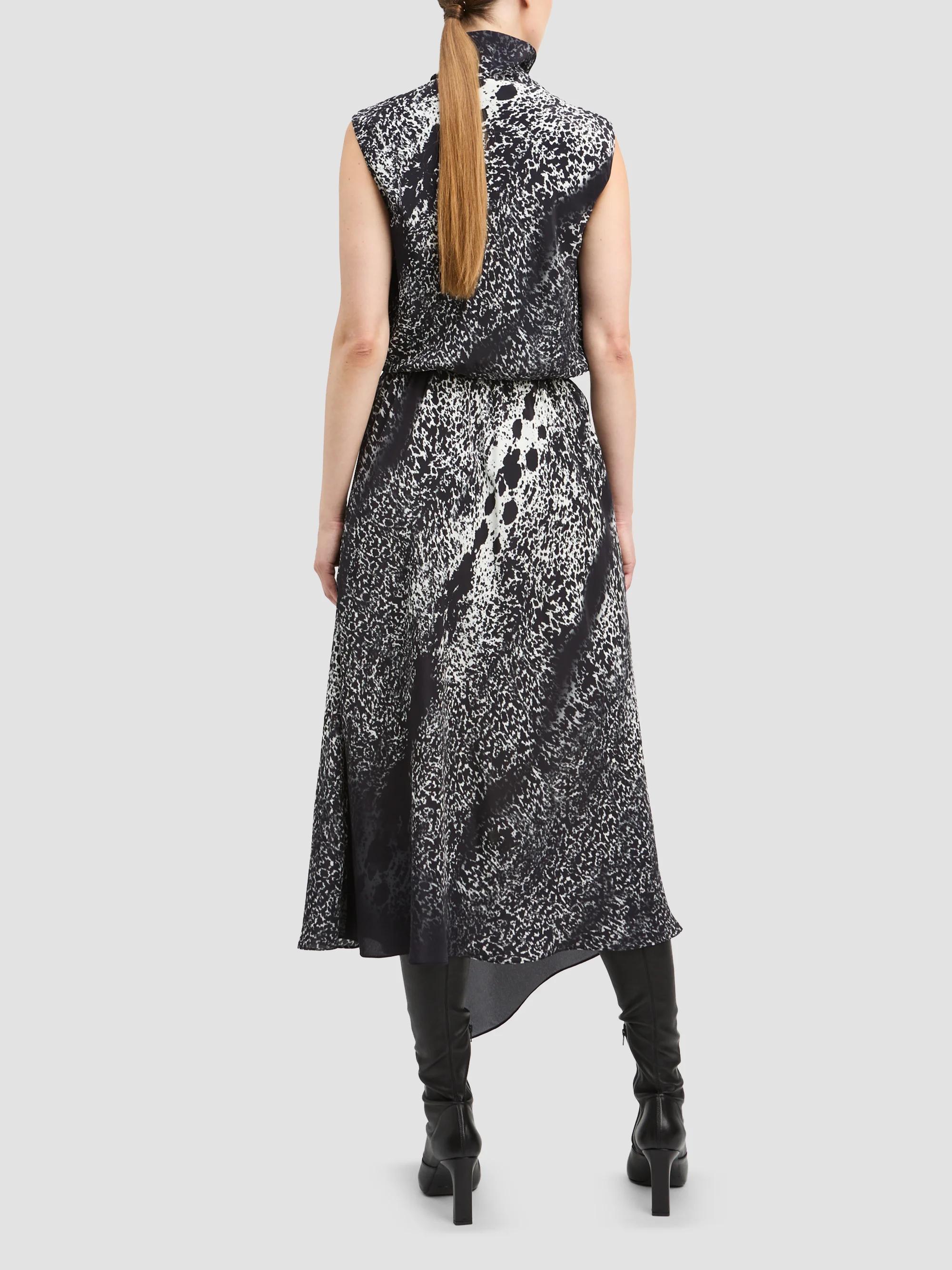 Derek Lam Abstract Cowhide-Print Midi Dress | Saks Fifth Avenue