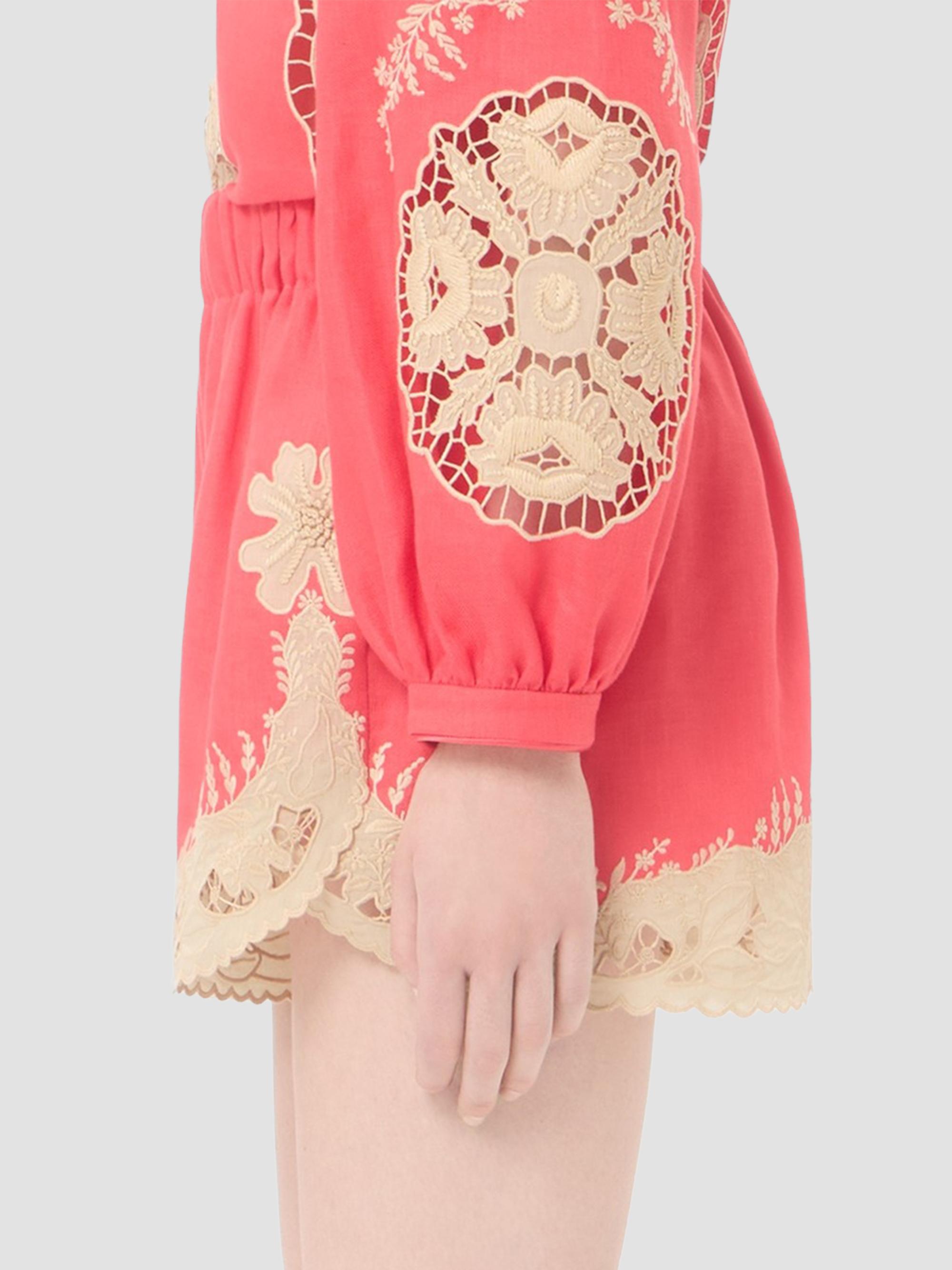 Valentino Garavani Embroidered Couture Linen Shorts | Saks Fifth