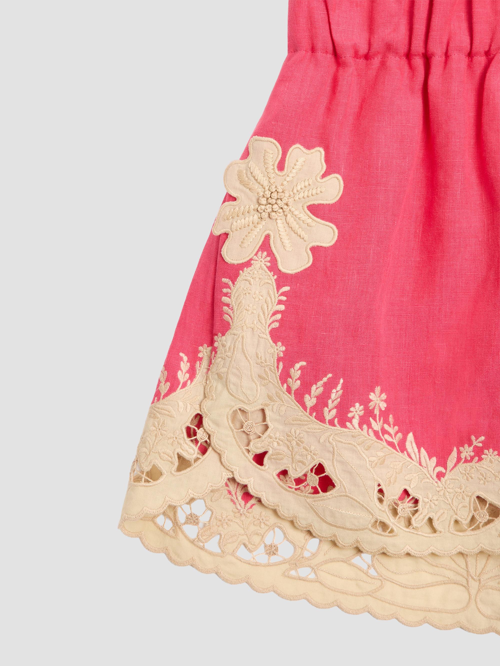 Valentino Garavani Embroidered Couture Linen Shorts | Saks Fifth