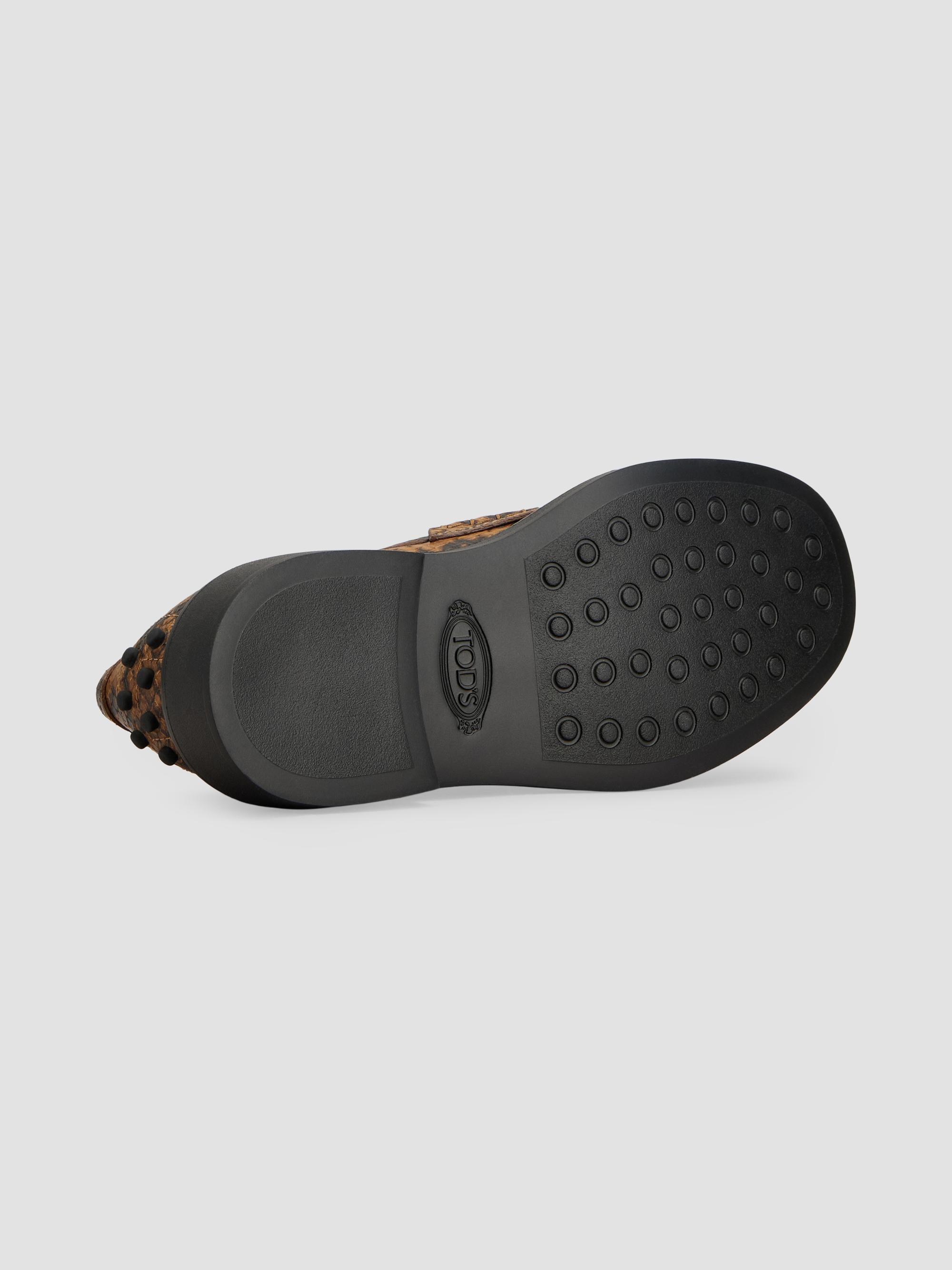 Tod's Snakeskin-Print Leather Penny Loafers | Saks Fifth Avenue