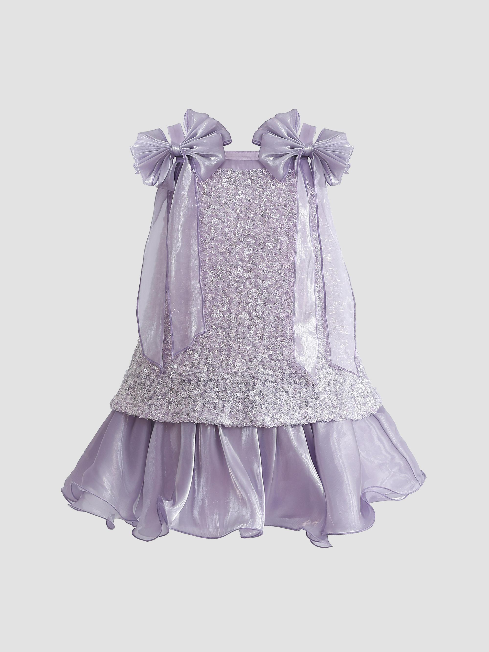 Tulleen Little Girl's & Girl's Aurielle Dress - Purple | Thumbnail 7