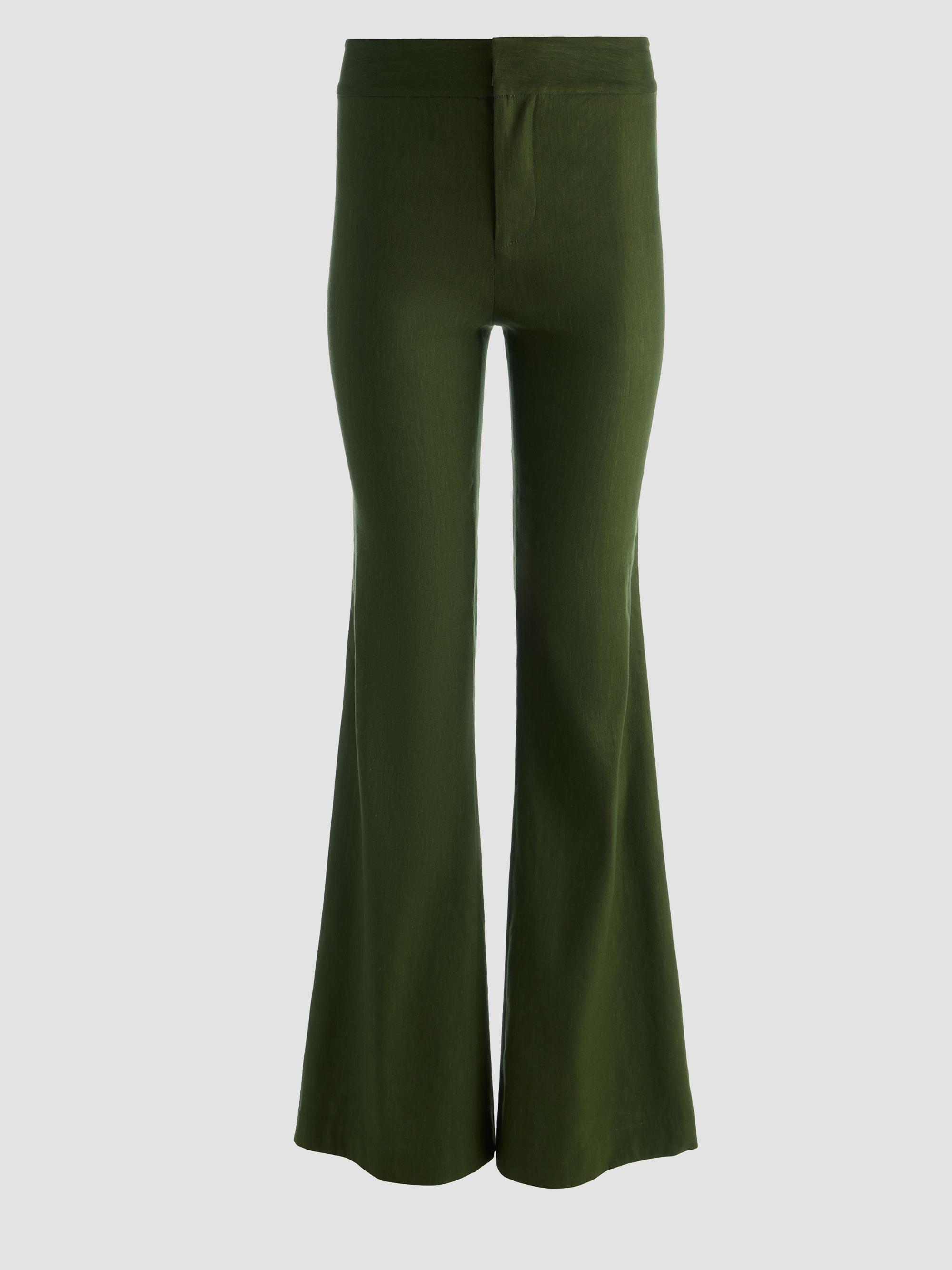 ALICE + OLIVIA Women's Andrew Mr Bootcut Slim-Fit Pants - Dark Fern