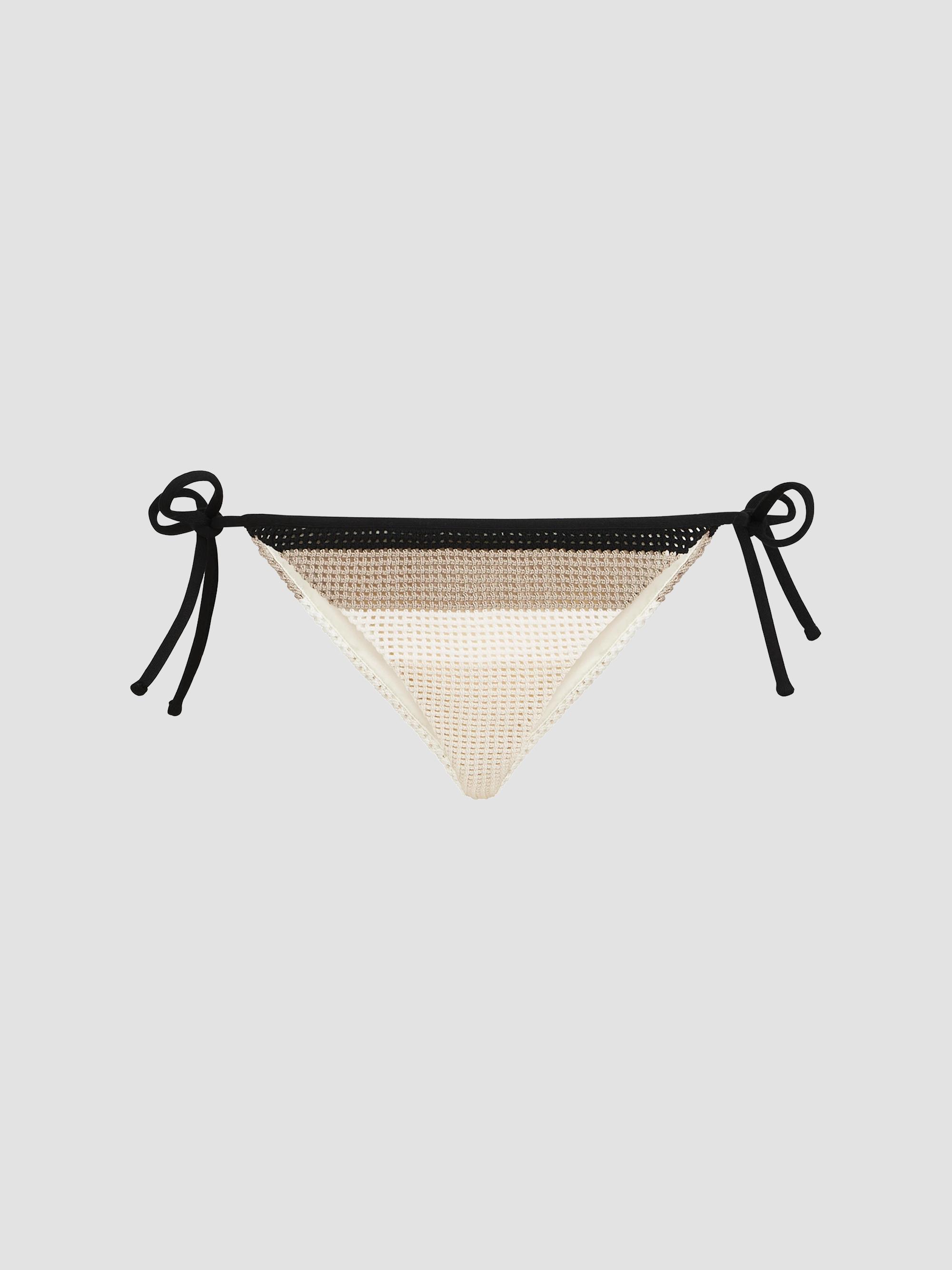 Brunello Cucinelli Women's Cotton Net Knit Bikini Bottoms | Thumbnail 6