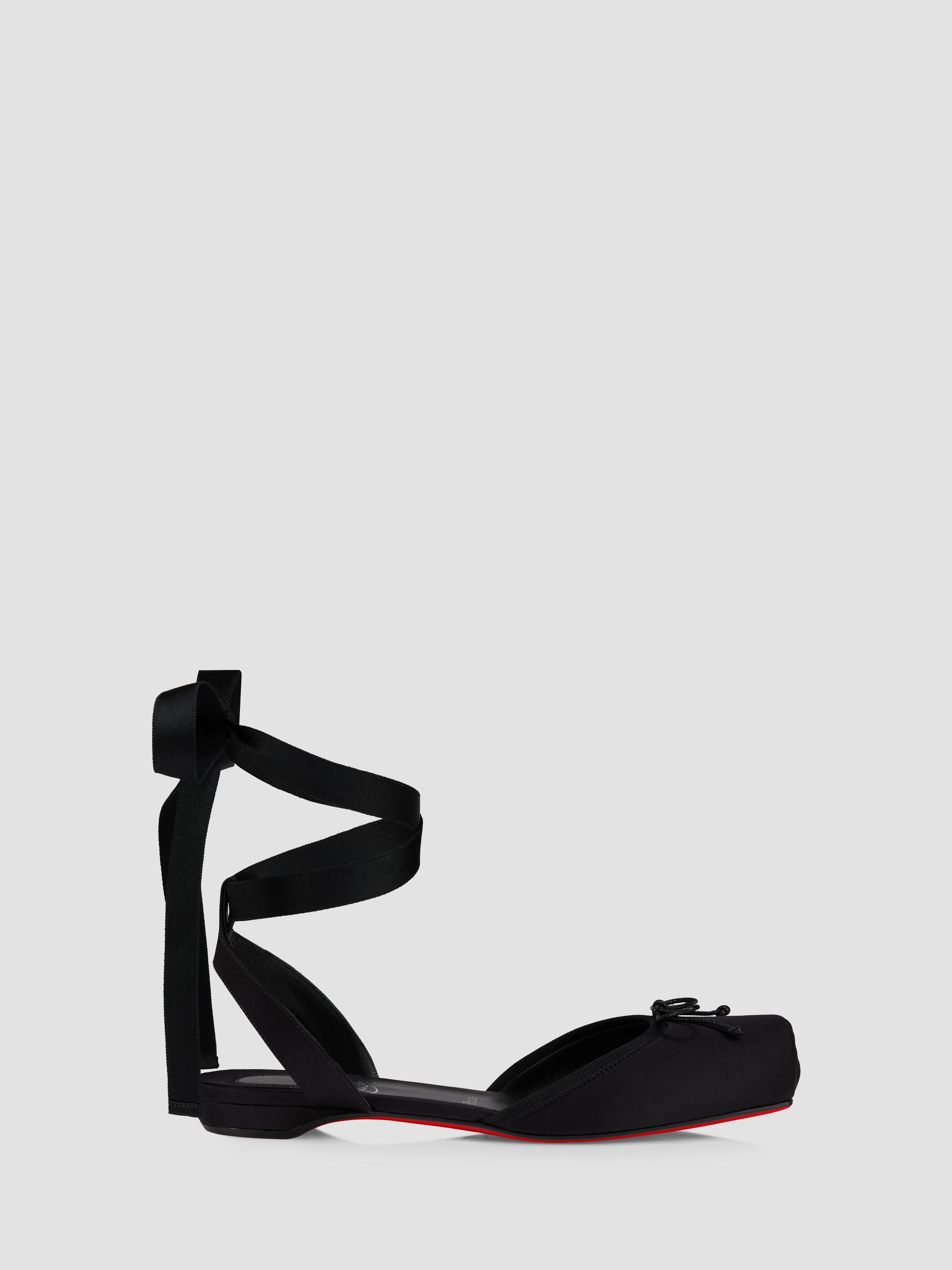 Christian Louboutin Cassia Lace Up Flats | Saks Fifth Avenue