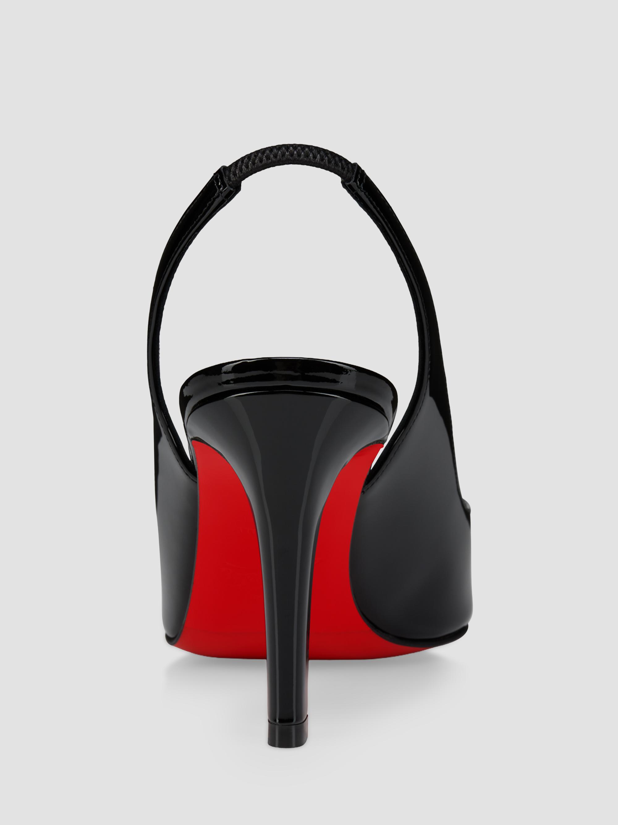Christian Louboutin ボール型チャーム　LOVE Christian Louboutin Fanny Love Slingback Heels | Saks Fifth Avenue