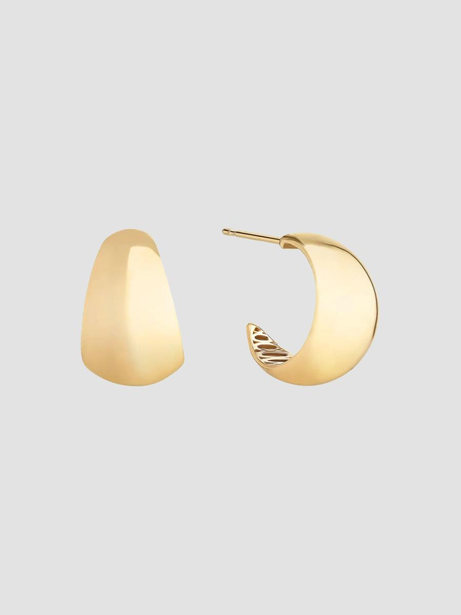 Lana Curved Protofusion Huggies In In Gold