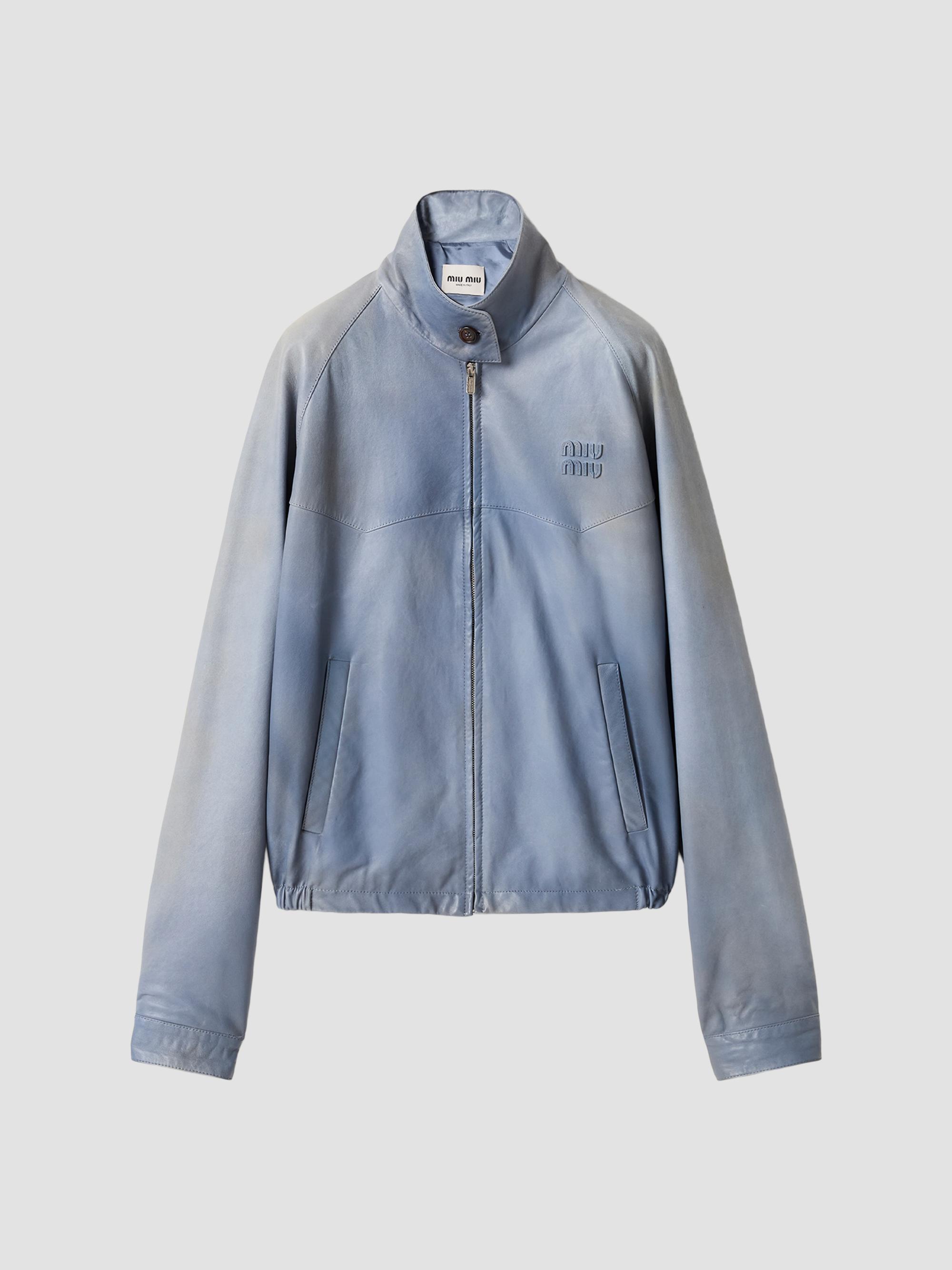 Miu Miu Nappa Leather Jacket | Saks Fifth Avenue