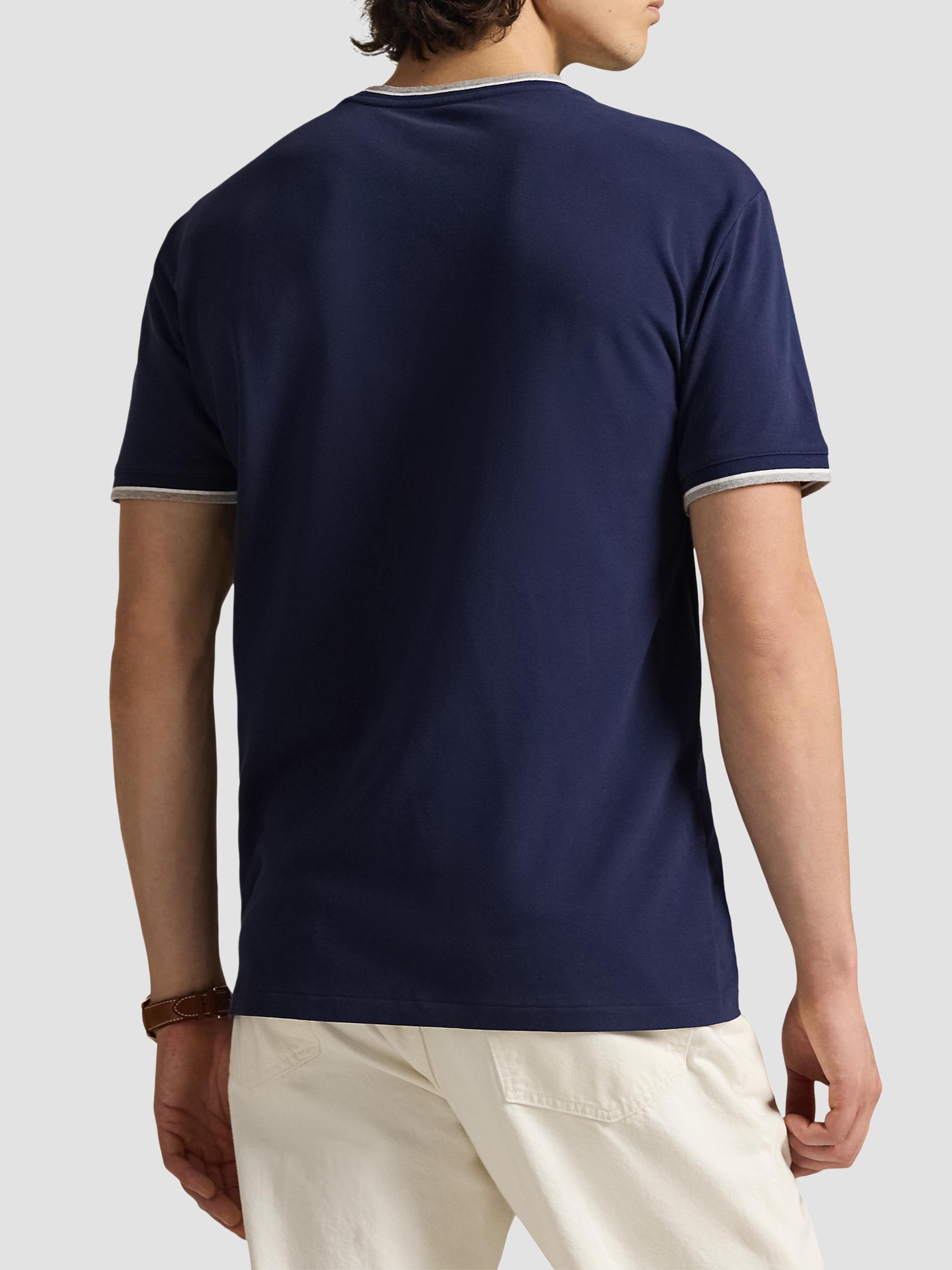 Polo Ralph Lauren Men's Stretch Mesh Crewneck T-Shirt - New Port Navy | Thumbnail 3